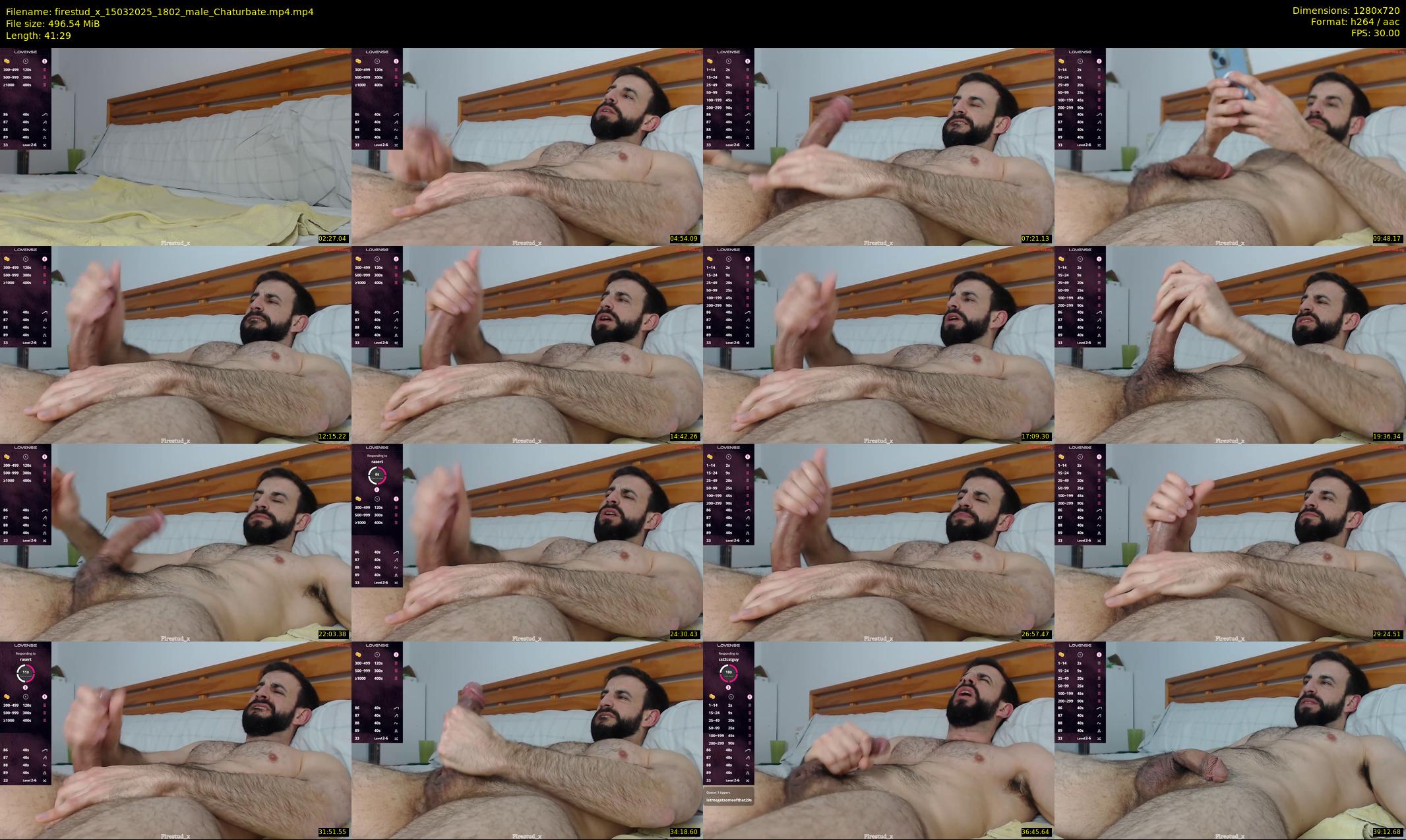 firestud_x — 42 minute Chaturbate male cam show recording, 720p, Mar 15, 2025