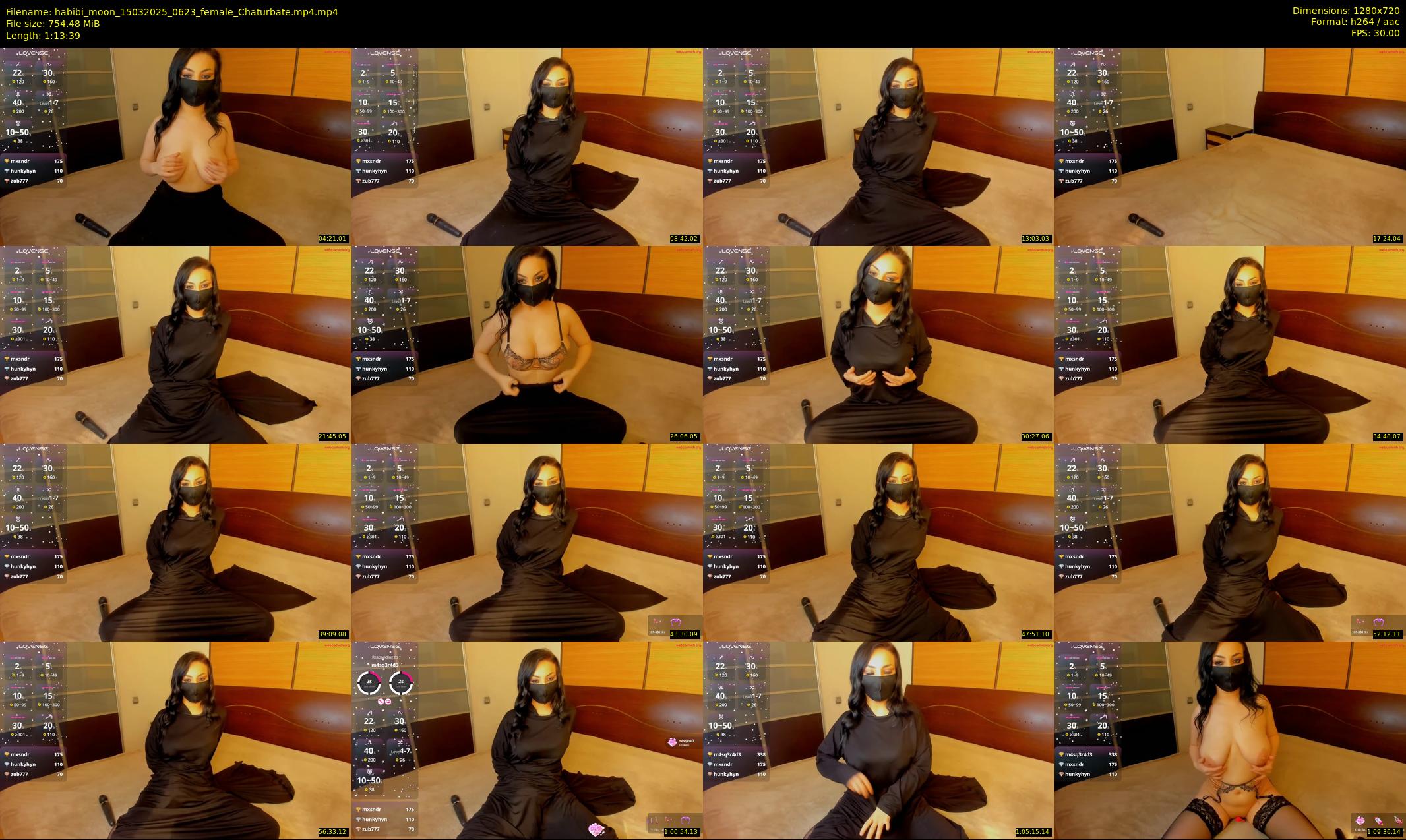 habibi_moon — 74 minute Chaturbate female cam show recording, 720p, Mar 15, 2025