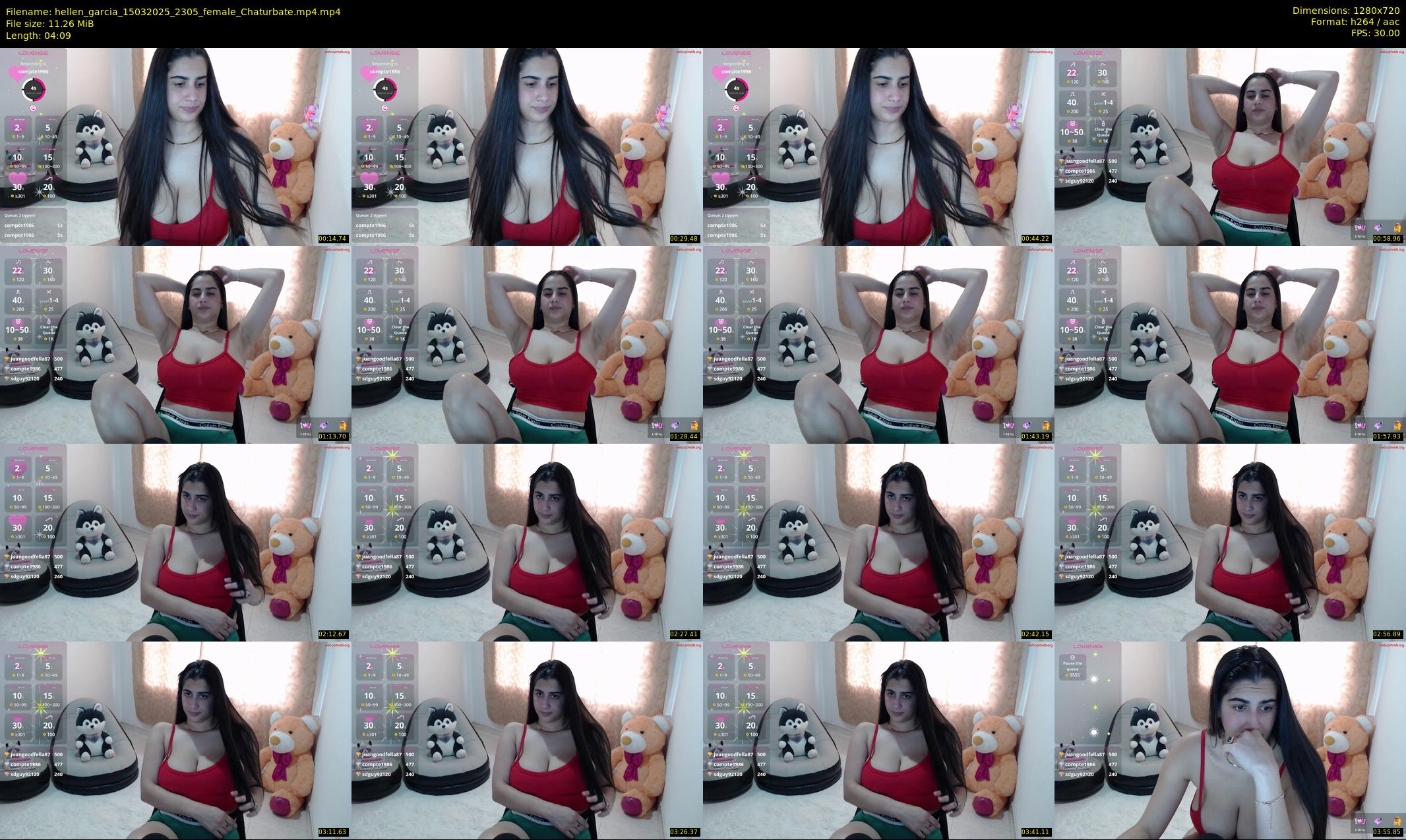 hellen_garcia — 5 minute Chaturbate female cam show recording, 720p, Mar 15, 2025