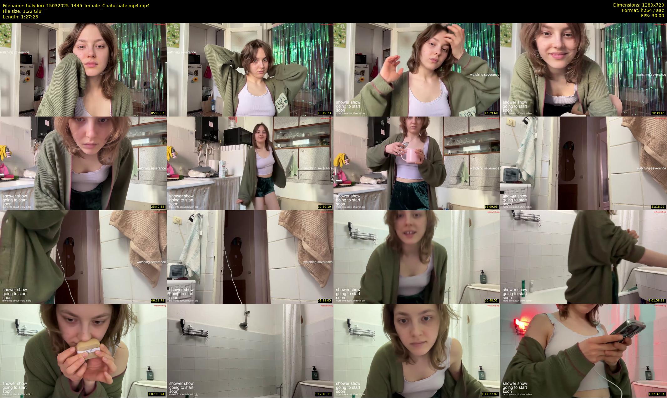 holydori — 88 minute Chaturbate female cam show recording, 720p, Mar 15, 2025