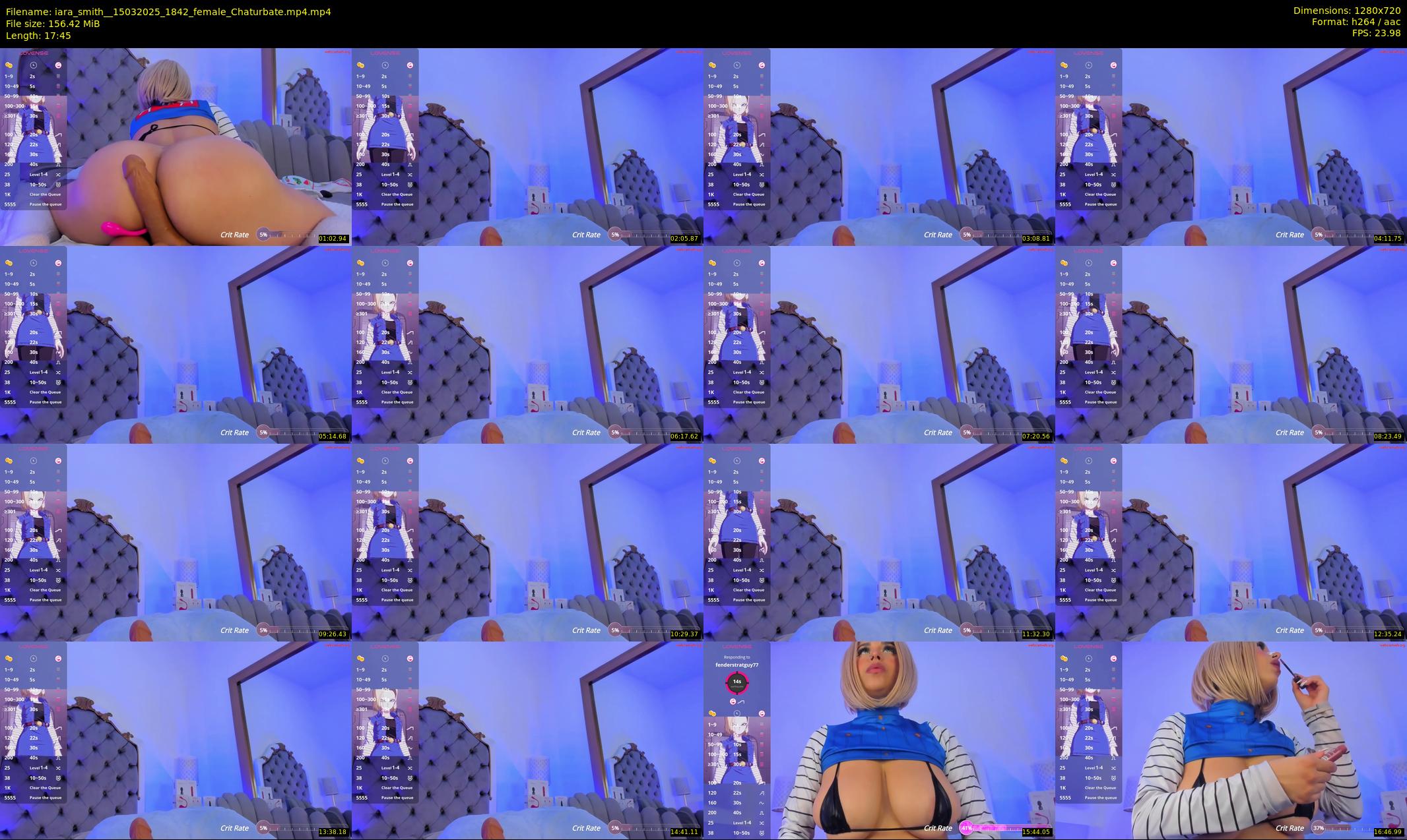 iara_smith_ — 18 minute Chaturbate female cam show recording, 720p, Mar 15, 2025