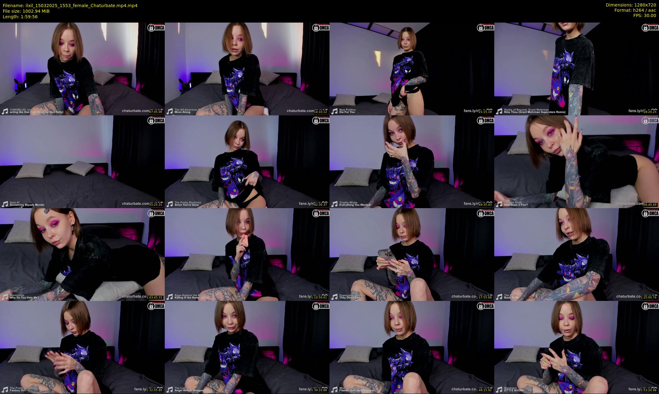ilxil — 120 minute Chaturbate female cam show recording, 720p, Mar 15, 2025