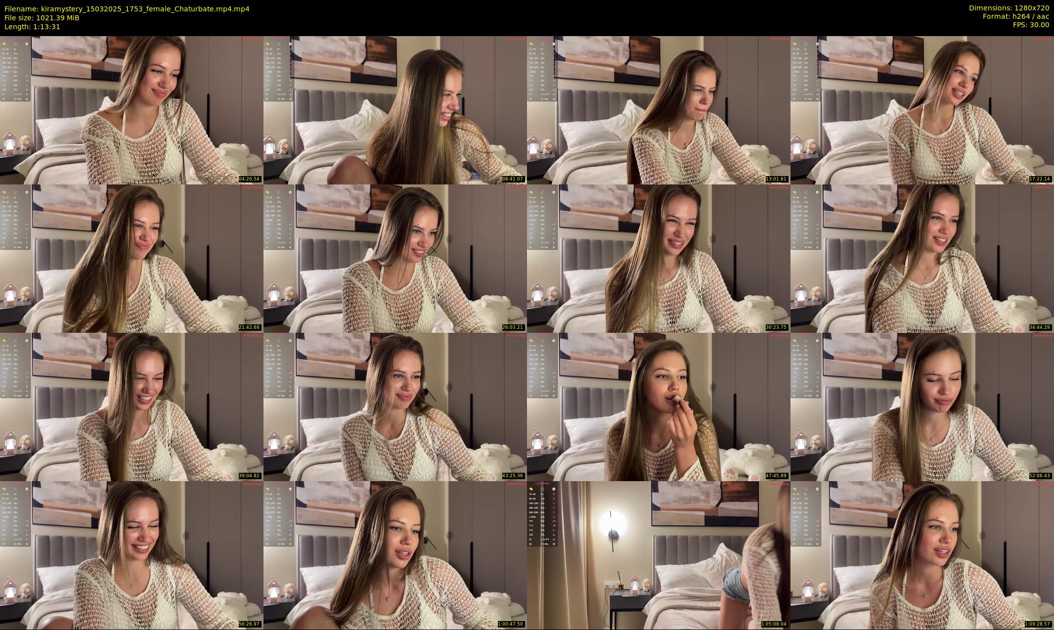 kiramystery — 74 minute Chaturbate female cam show recording, 720p, Mar 15, 2025