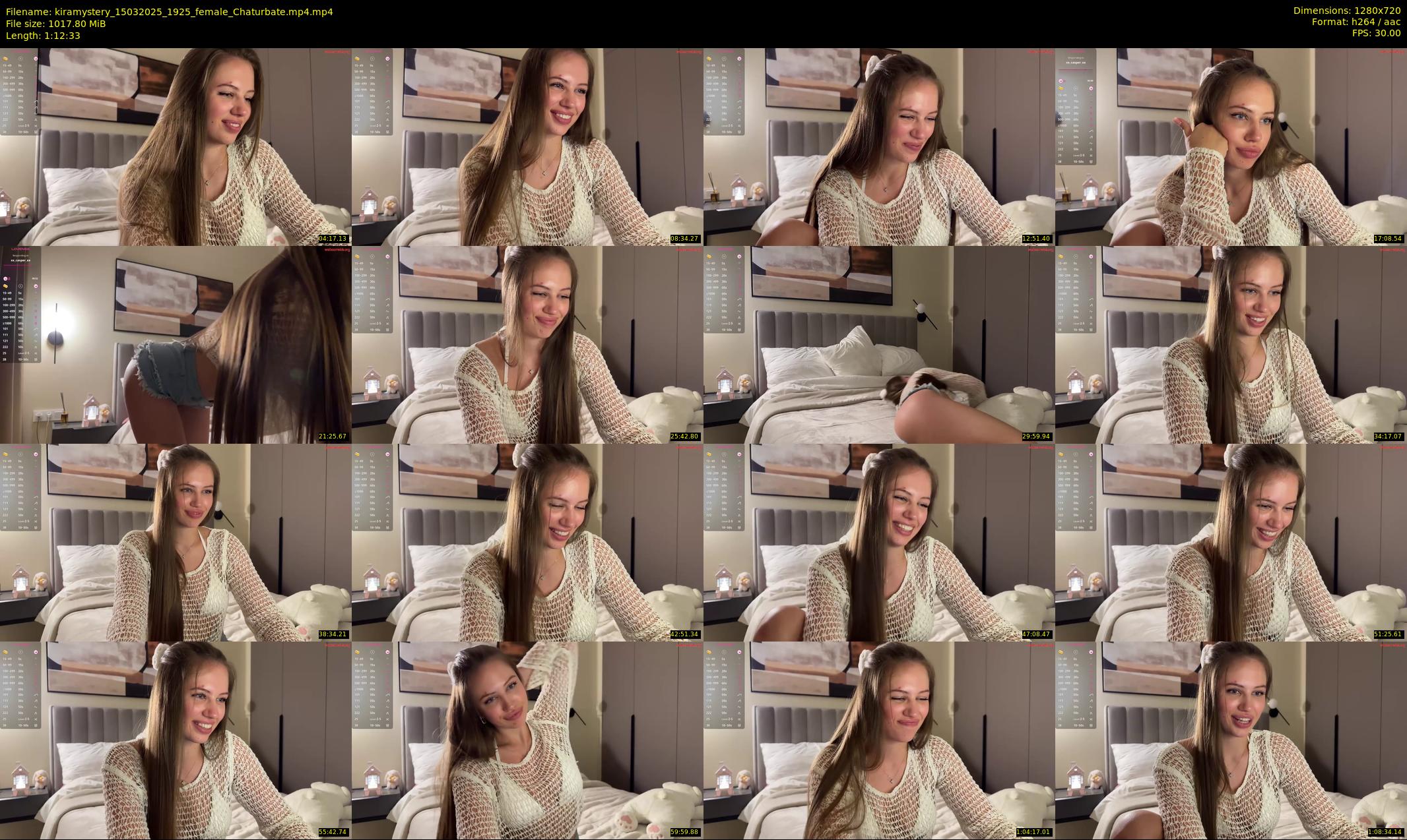kiramystery — 73 minute Chaturbate female cam show recording, 720p, Mar 15, 2025