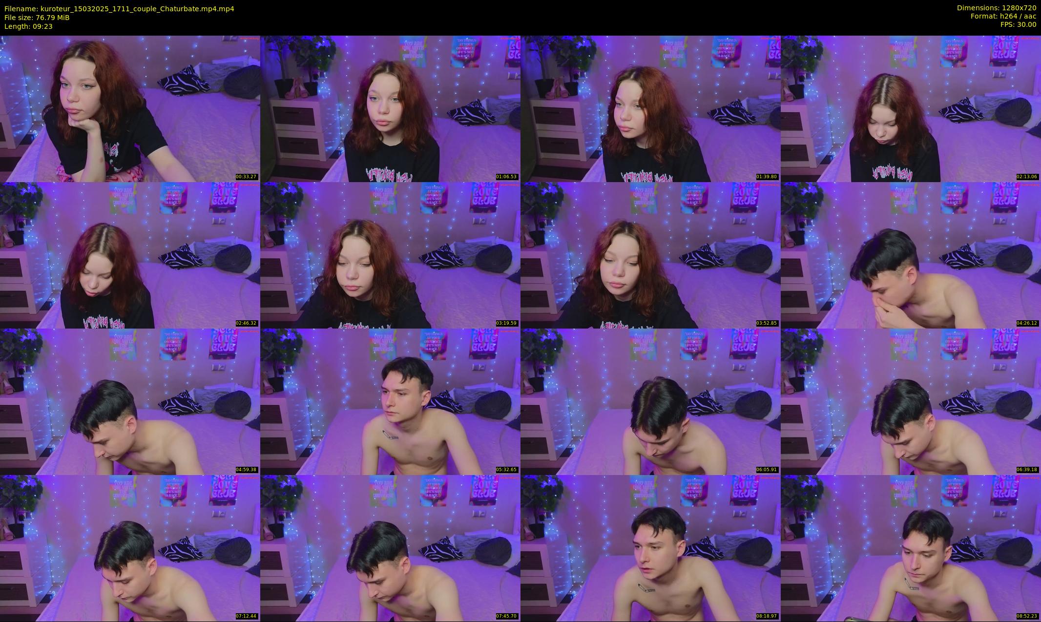kuroteur — 10 minute Chaturbate couple cam show recording, 720p, Mar 15, 2025