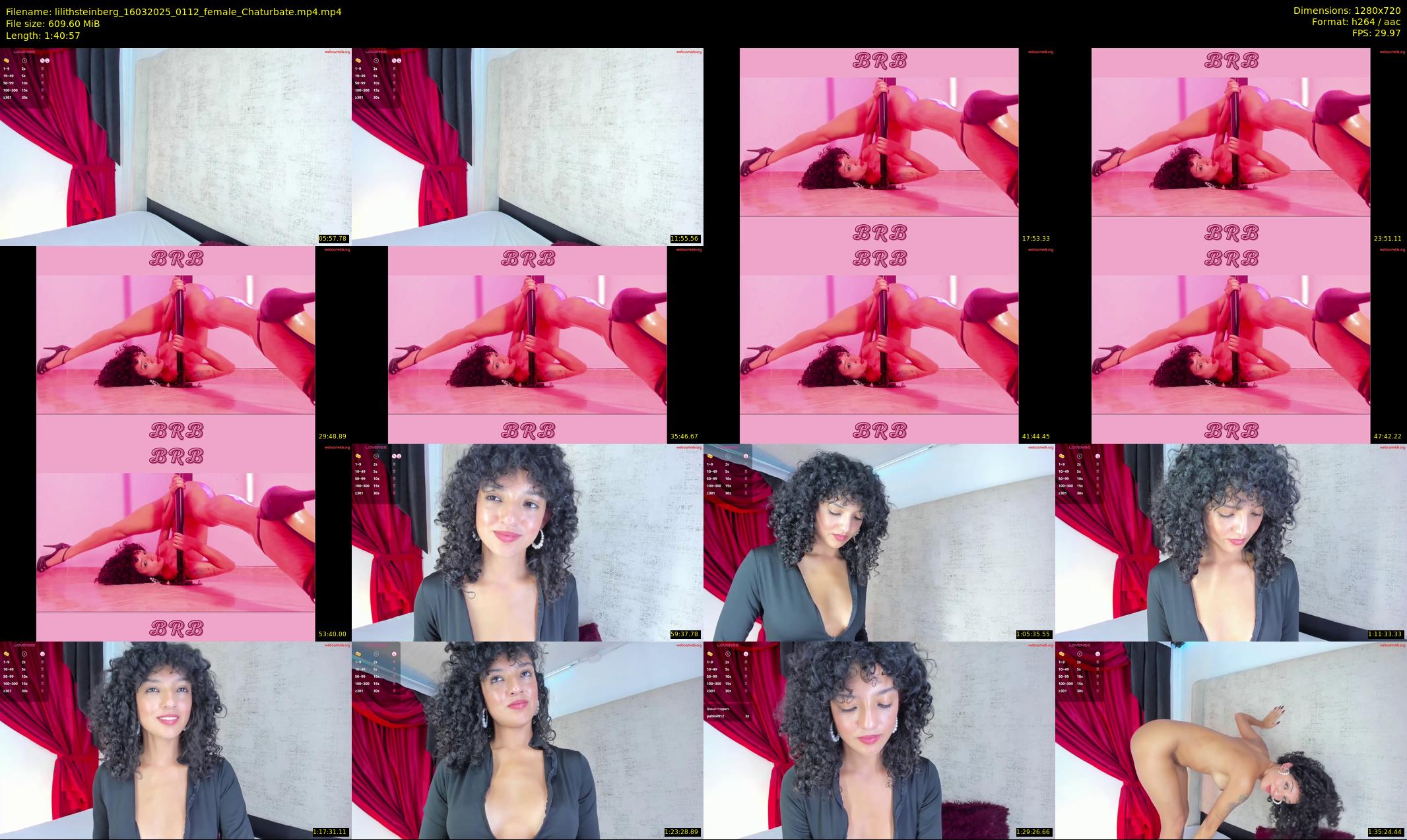 lilithsteinberg — 101 minute Chaturbate female cam show recording, 720p, Mar 16, 2025