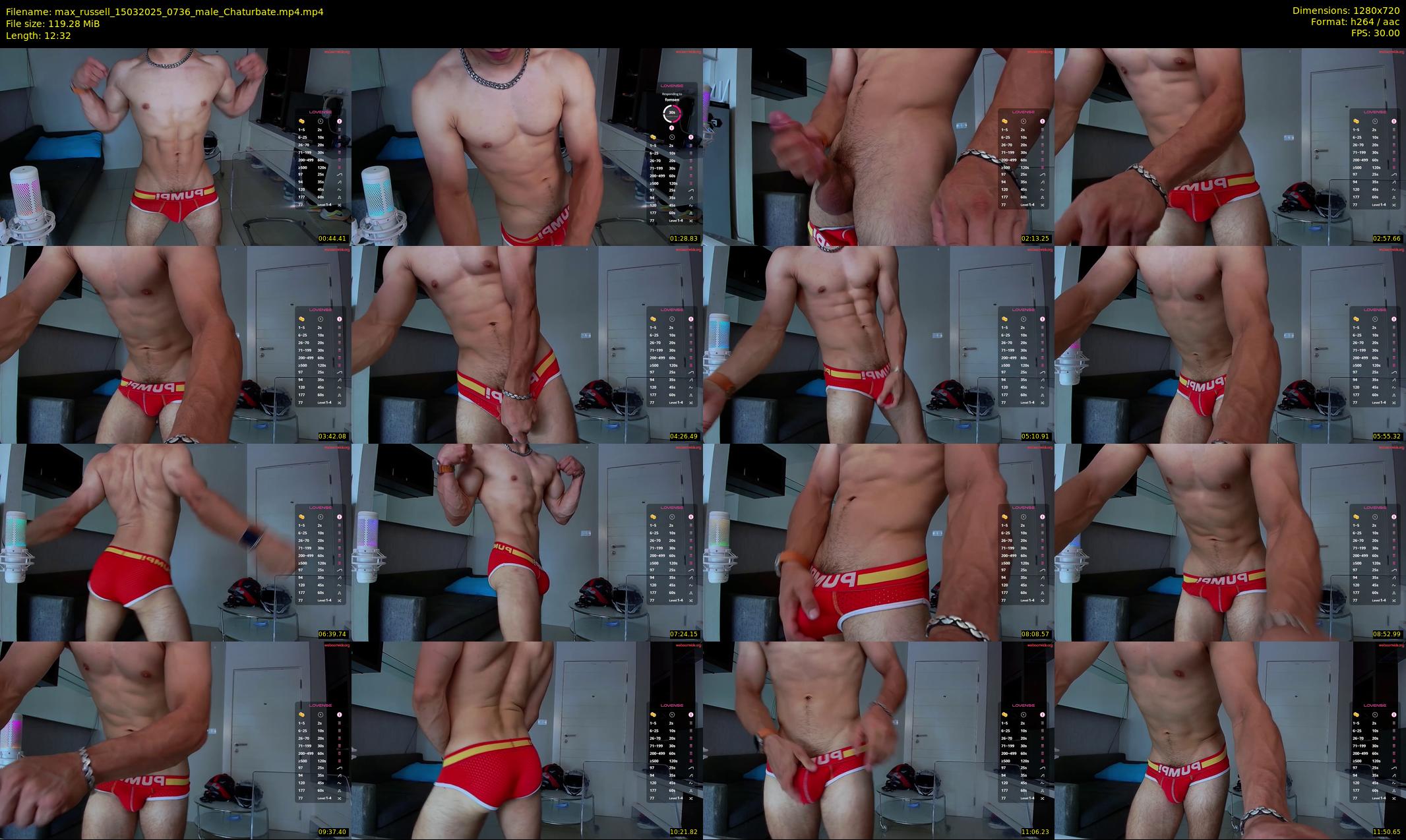 max_russell — 13 minute Chaturbate male cam show recording, 720p, Mar 15, 2025