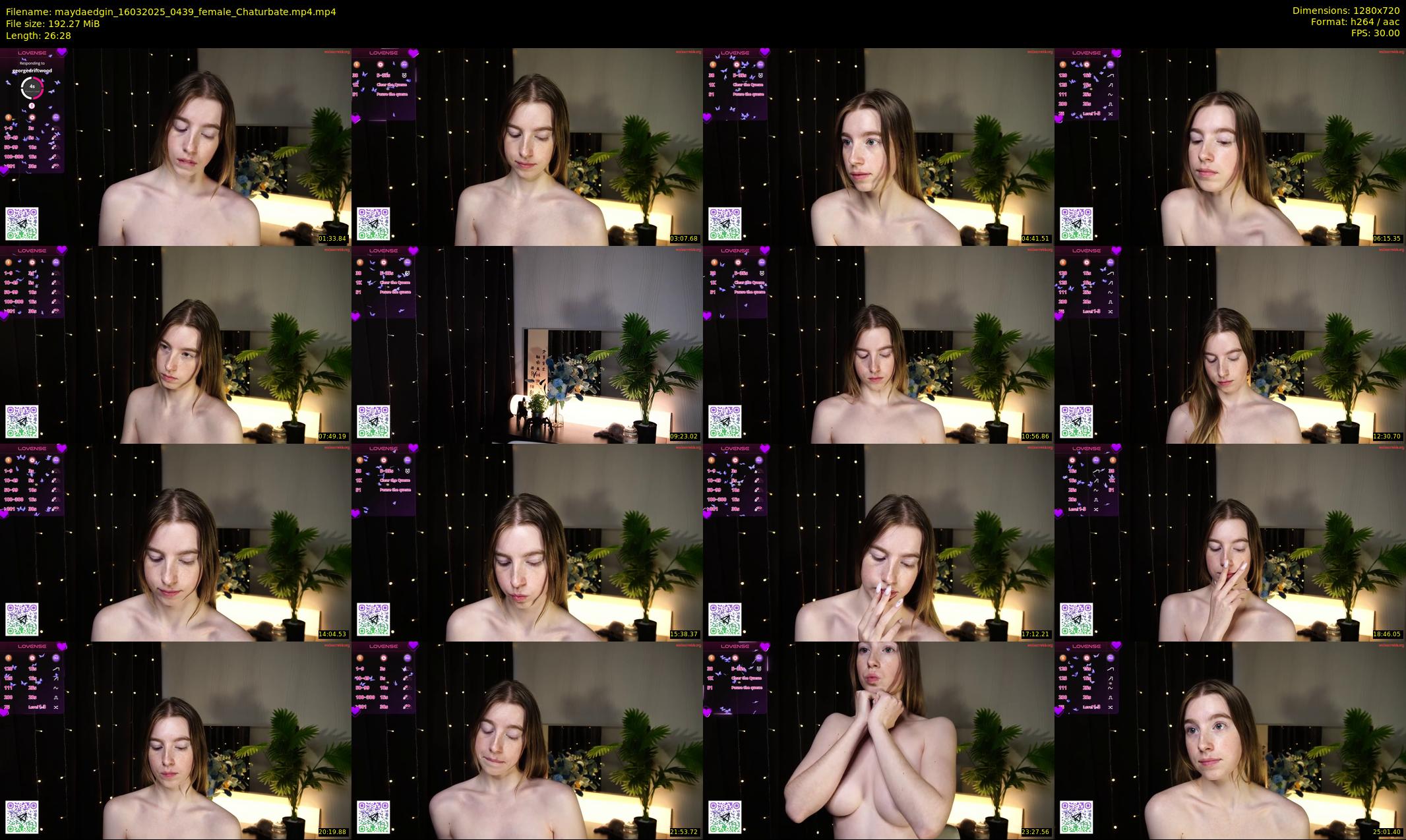 maydaedgin — 27 minute Chaturbate female cam show recording, 720p, Mar 16, 2025