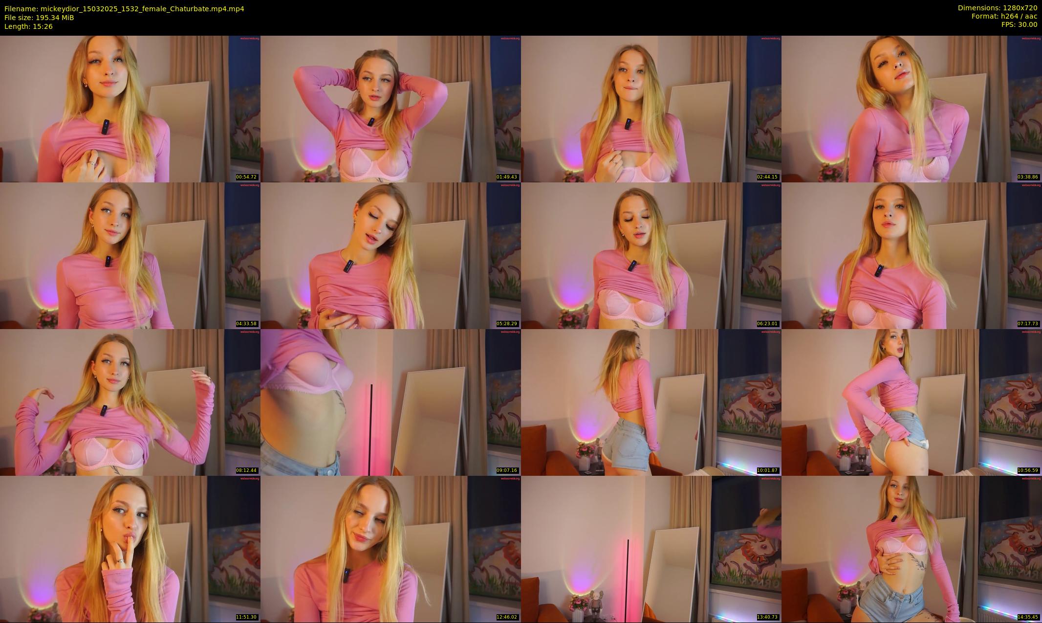 mickeydior — 16 minute Chaturbate female cam show recording, 720p, Mar 15, 2025