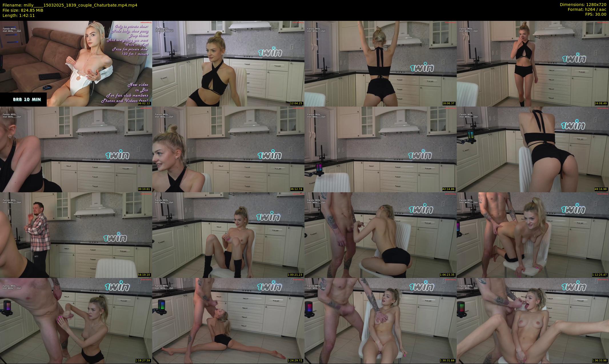 milly____ — 103 minute Chaturbate couple cam show recording, 720p, Mar 15, 2025