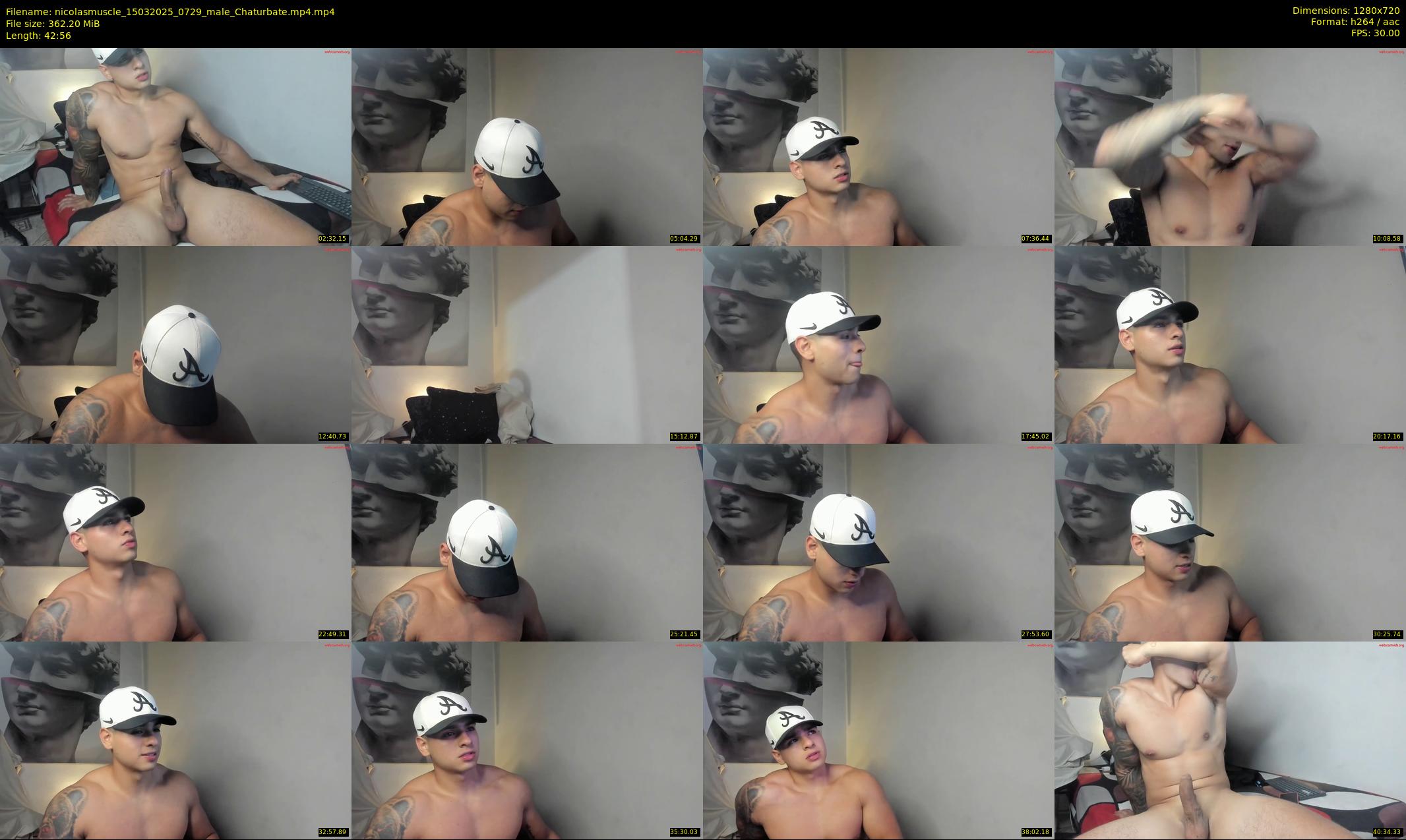 nicolasmuscle — 43 minute Chaturbate male cam show recording, 720p, Mar 15, 2025