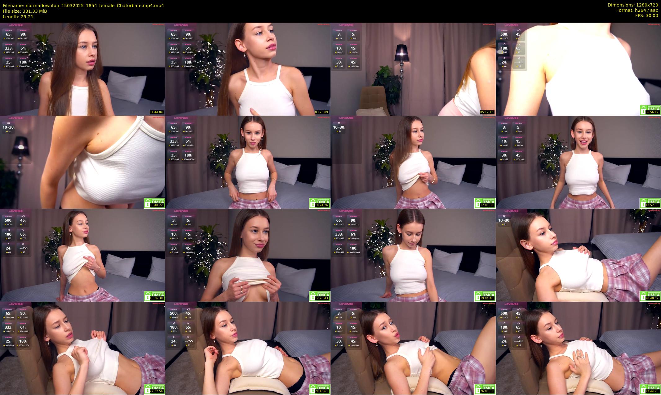 normadownton — 30 minute Chaturbate female cam show recording, 720p, Mar 15, 2025
