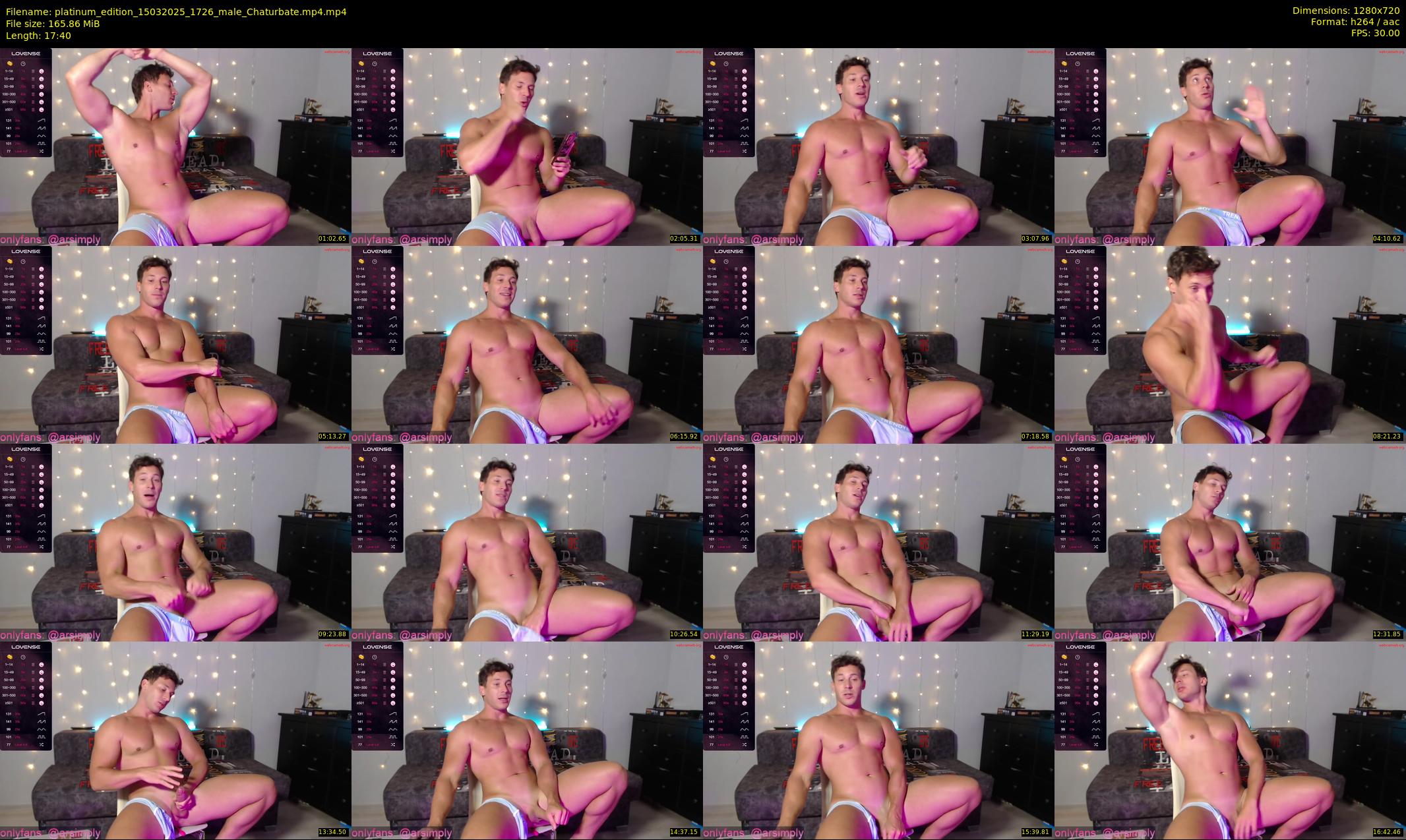 platinum_edition — 18 minute Chaturbate male cam show recording, 720p, Mar 15, 2025