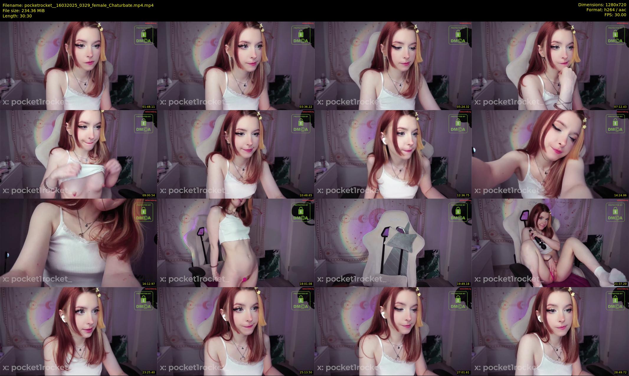pocketrocket_ — 31 minute Chaturbate female cam show recording, 720p, Mar 16, 2025