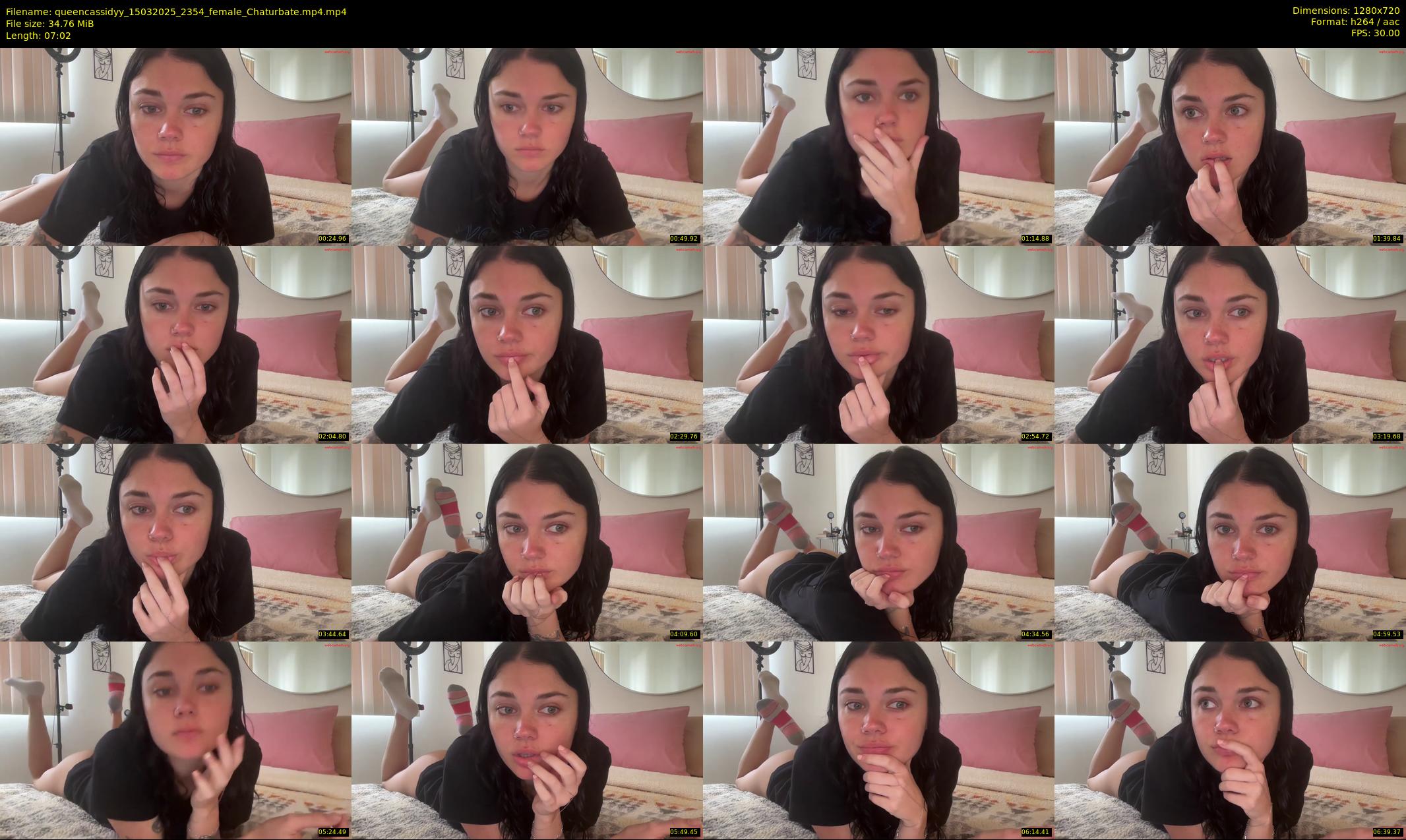 queencassidyy — 8 minute Chaturbate female cam show recording, 720p, Mar 15, 2025