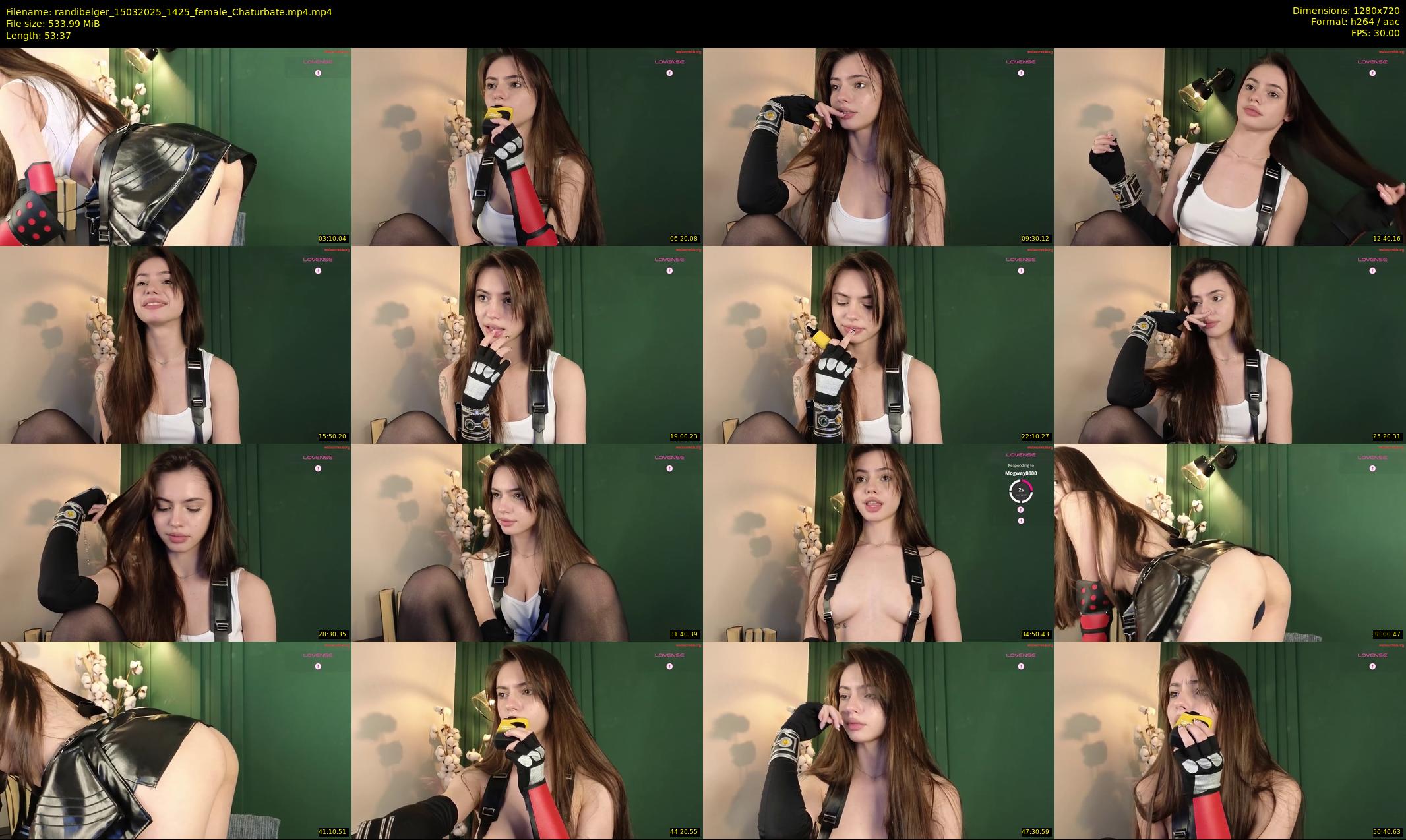 randibelger — 54 minute Chaturbate female cam show recording, 720p, Mar 15, 2025