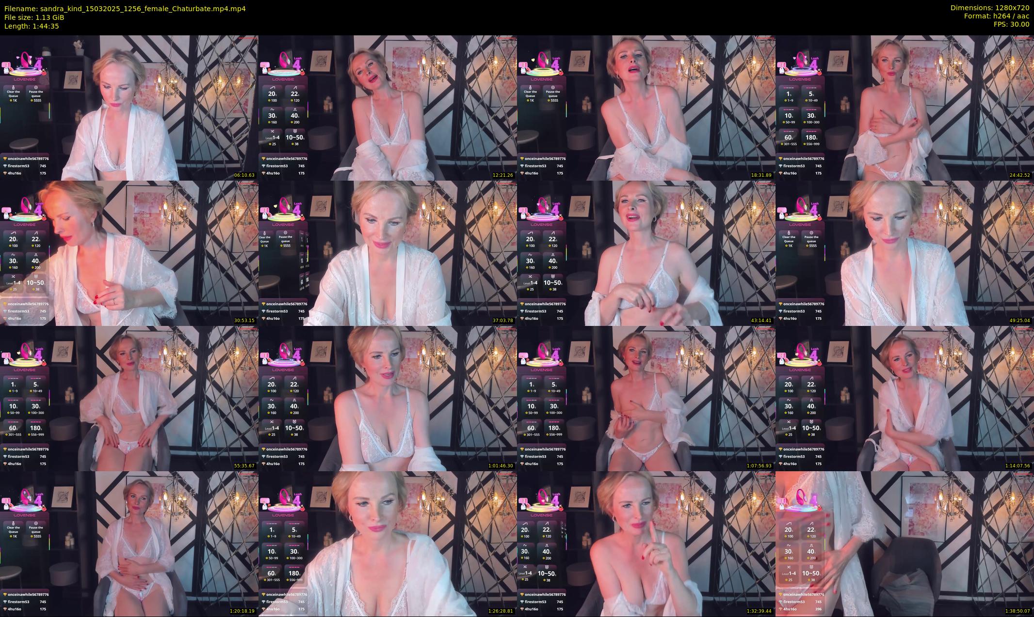sandra_kind — 105 minute Chaturbate female cam show recording, 720p, Mar 15, 2025
