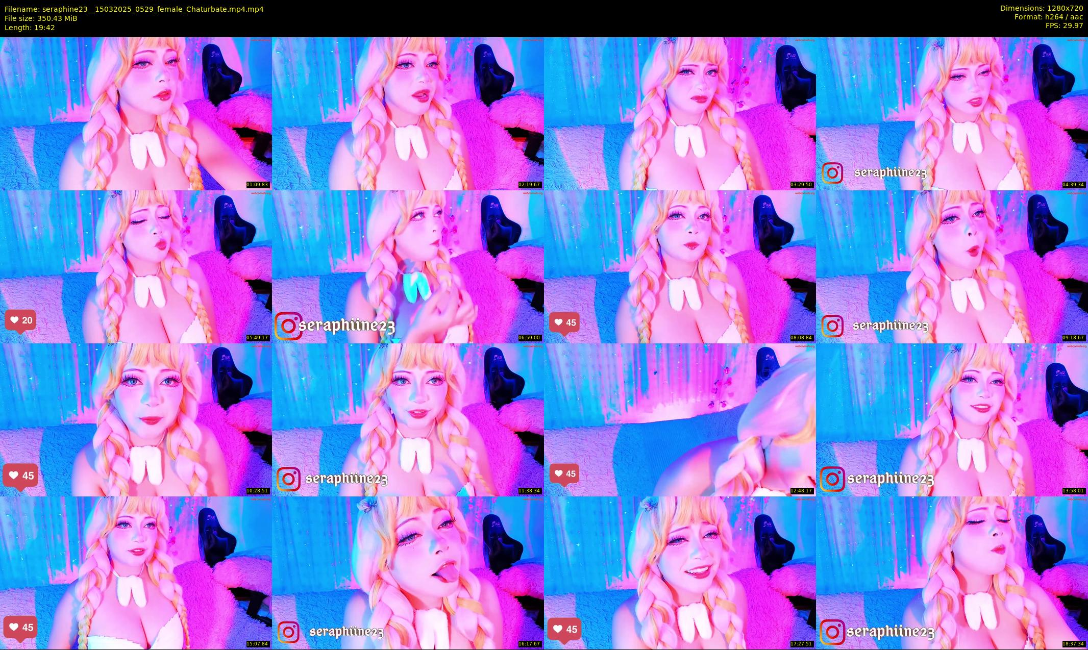 seraphine23_ — 20 minute Chaturbate female cam show recording, 720p, Mar 15, 2025