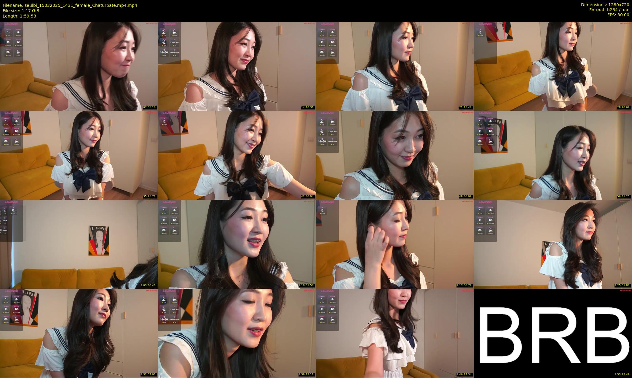 seulbi — 120 minute Chaturbate female cam show recording, 720p, Mar 15, 2025