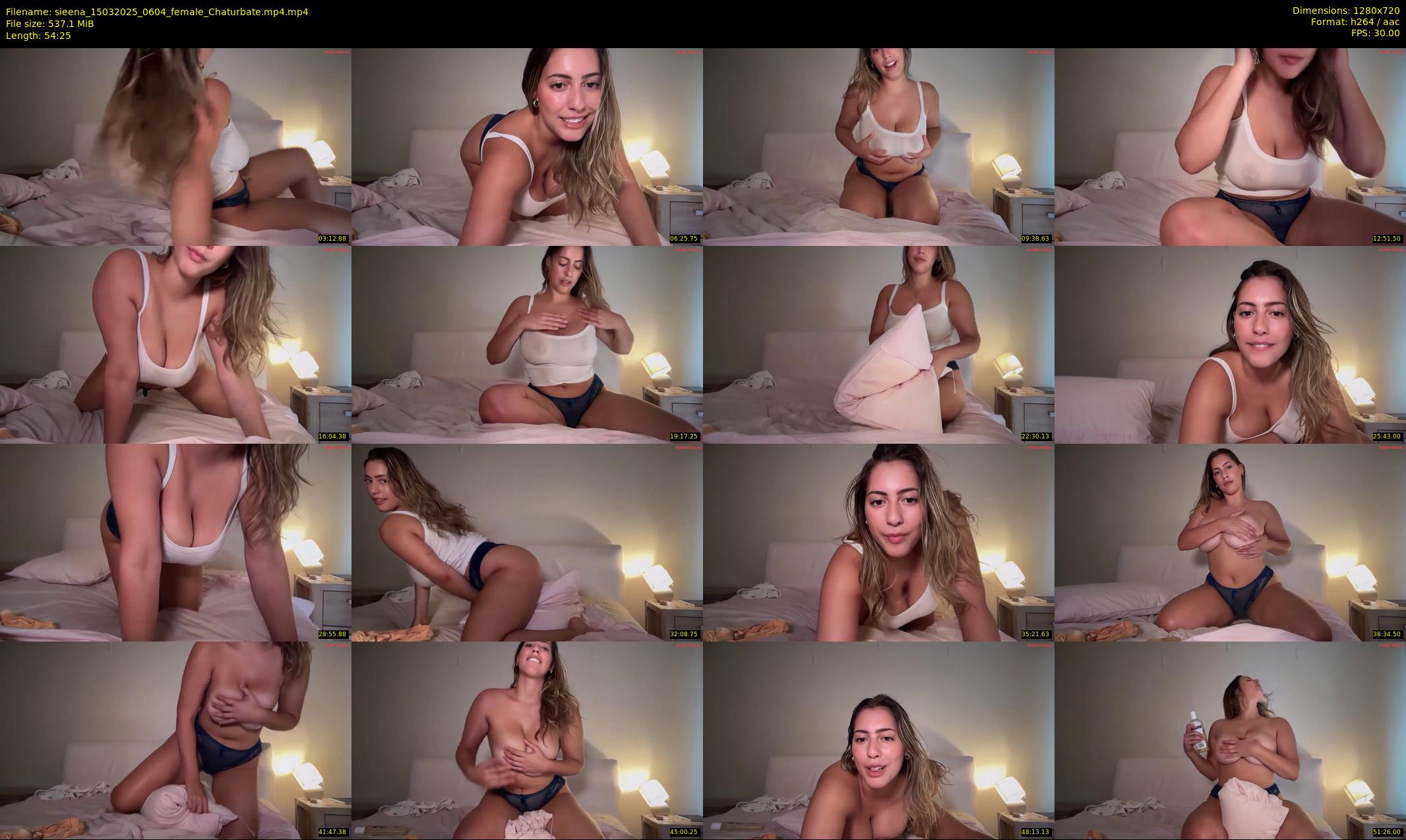 sieena — 55 minute Chaturbate female cam show recording, 720p, Mar 15, 2025