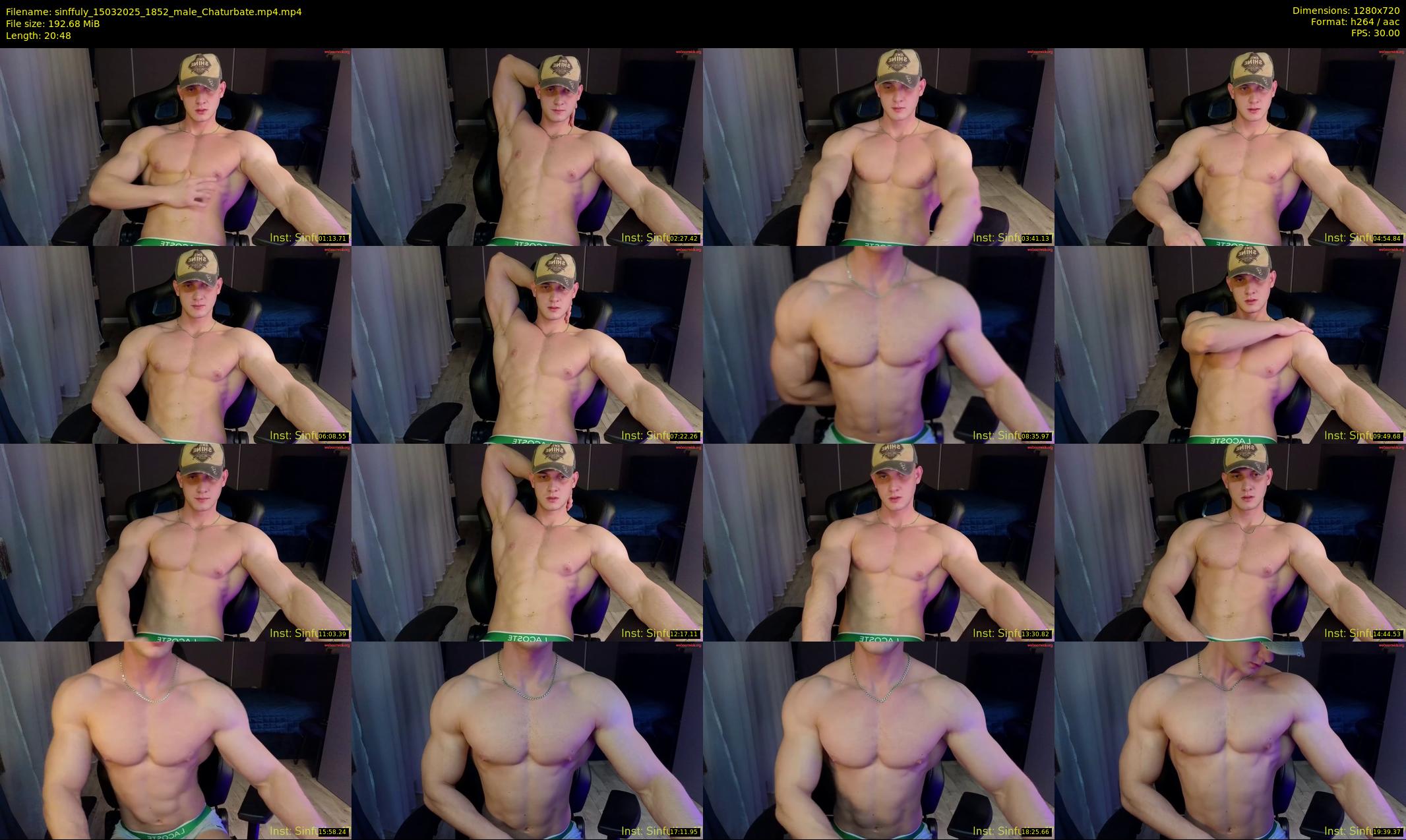 sinffuly — 21 minute Chaturbate male cam show recording, 720p, Mar 15, 2025