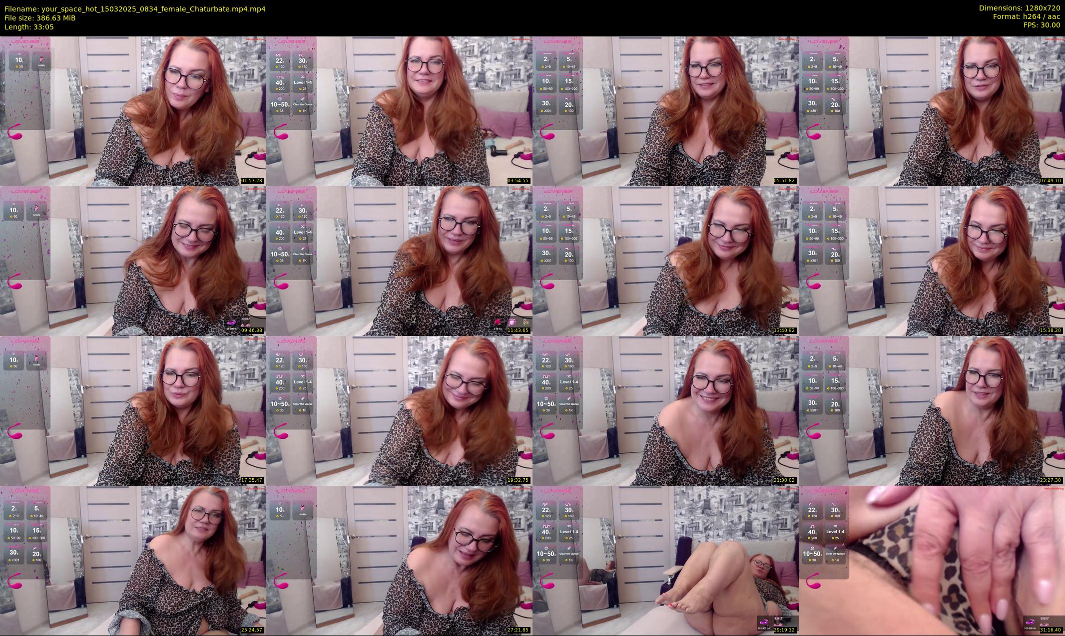 your_space_hot — 34 minute Chaturbate female cam show recording, 720p, Mar 15, 2025