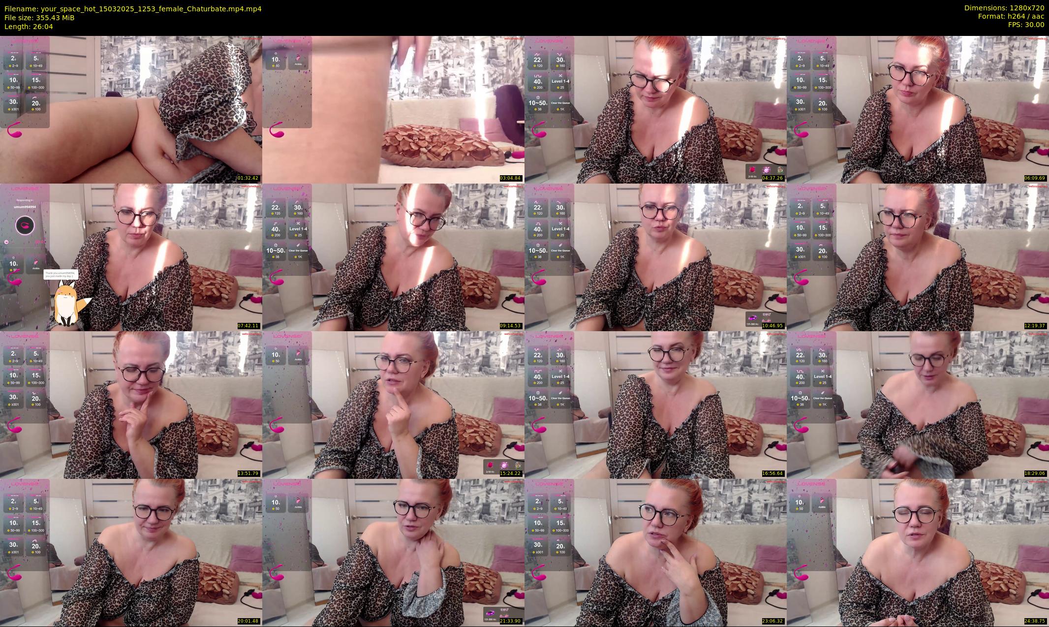 your_space_hot — 27 minute Chaturbate female cam show recording, 720p, Mar 15, 2025