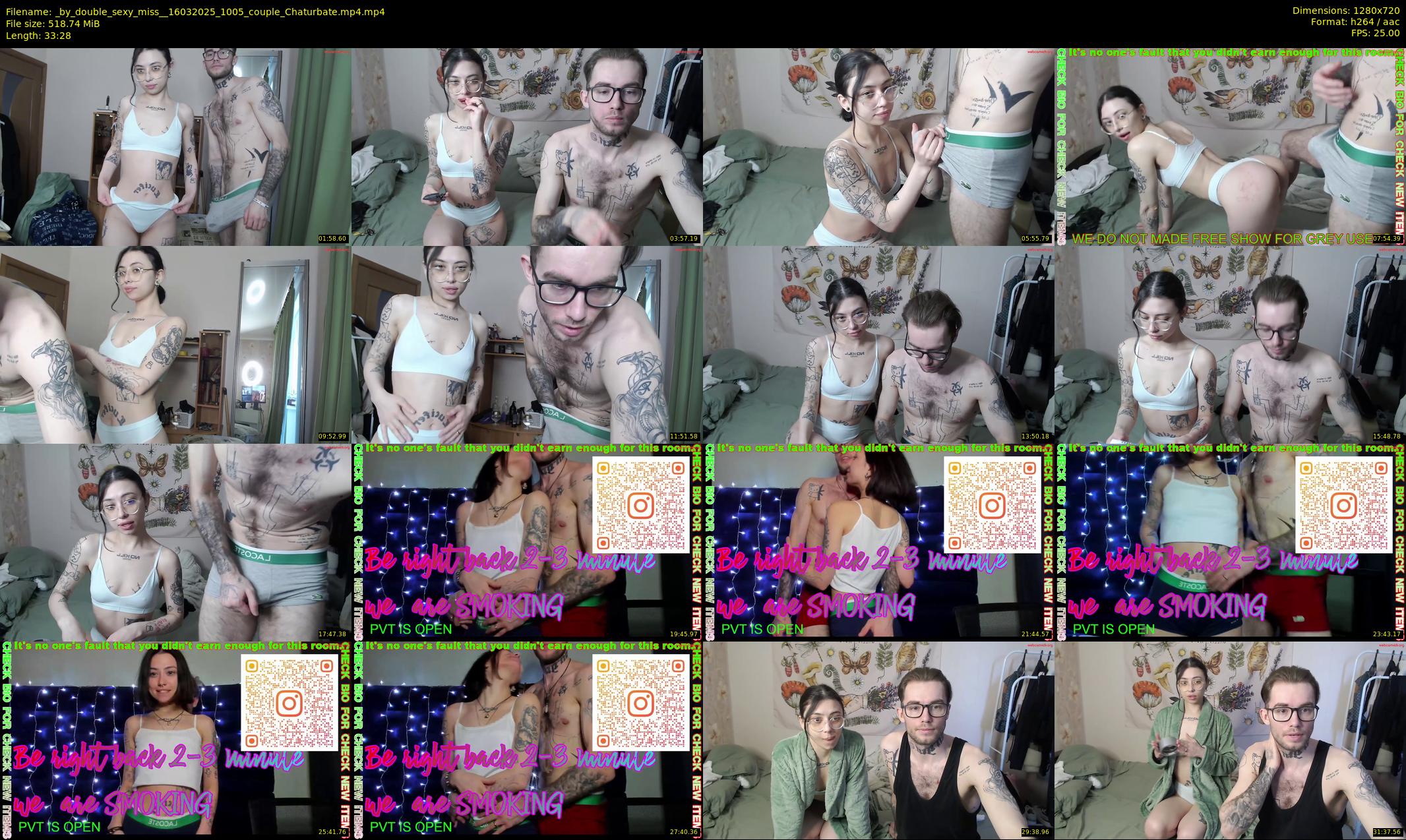_by_double_sexy_miss_ — 34 minute Chaturbate couple cam show recording, 720p, Mar 16, 2025