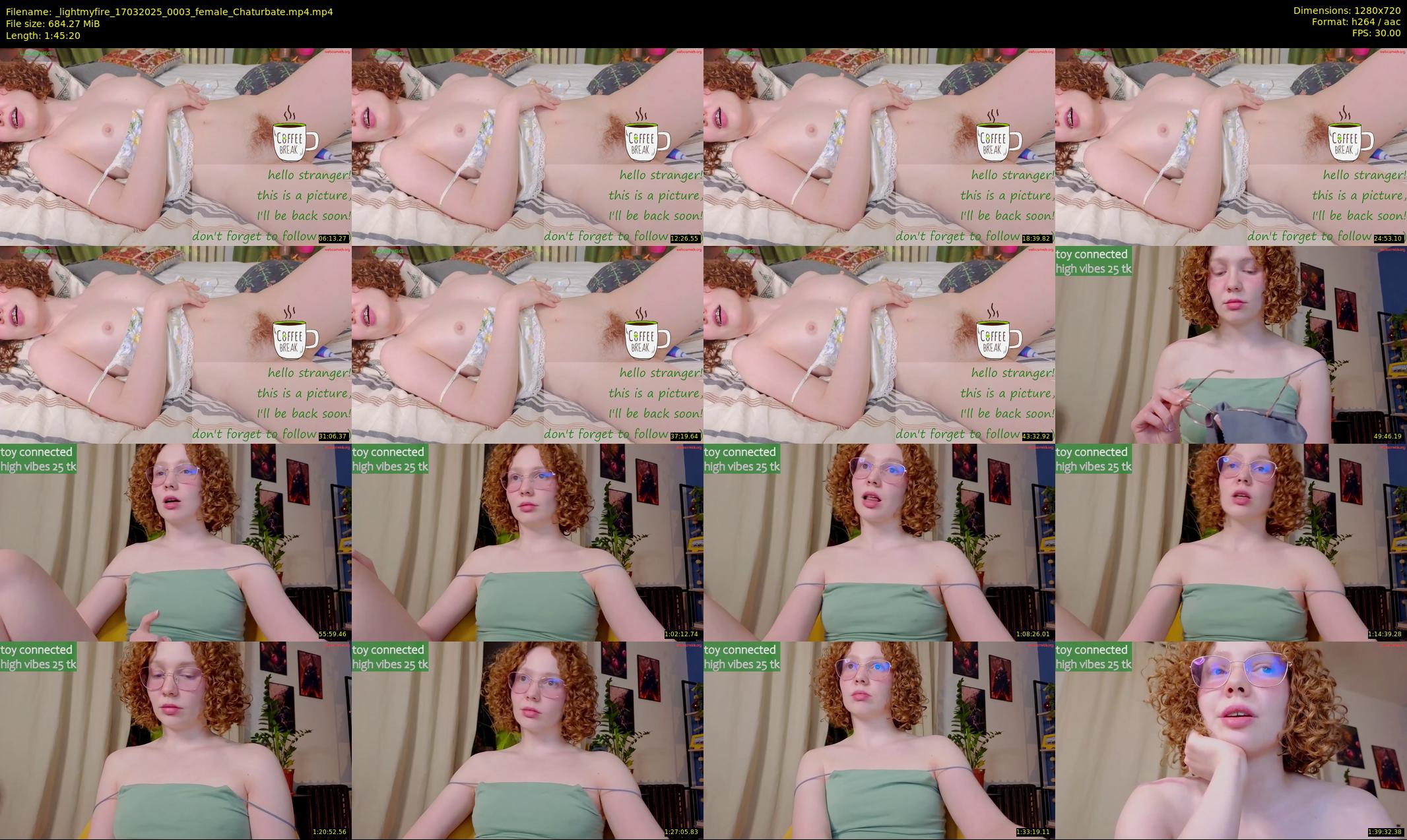_lightmyfire — 106 minute Chaturbate female cam show recording, 720p, Mar 17, 2025