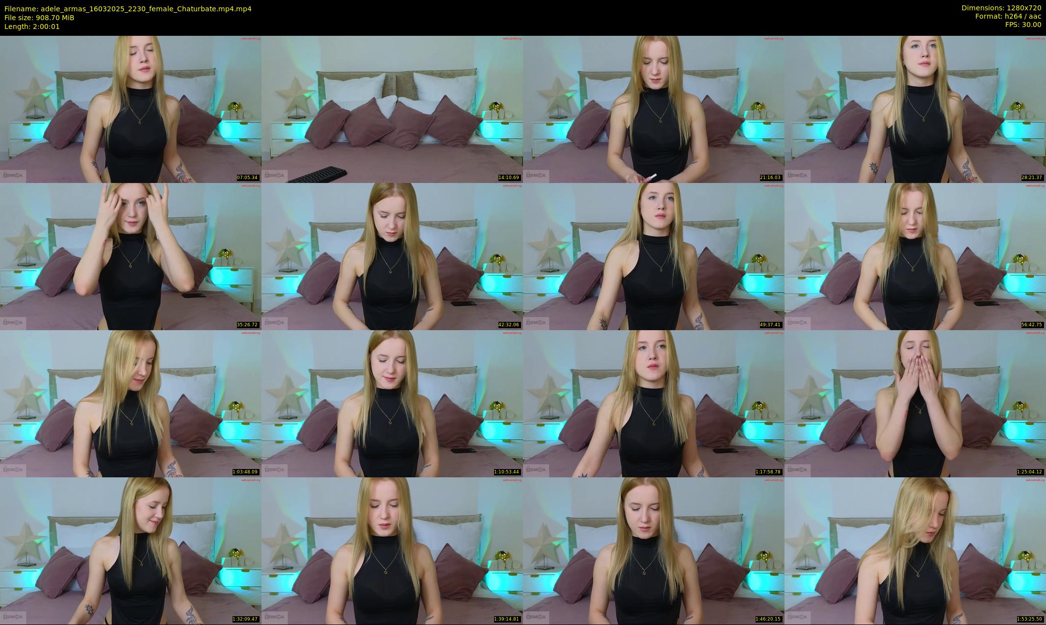adele_armas — 121 minute Chaturbate female cam show recording, 720p, Mar 16, 2025