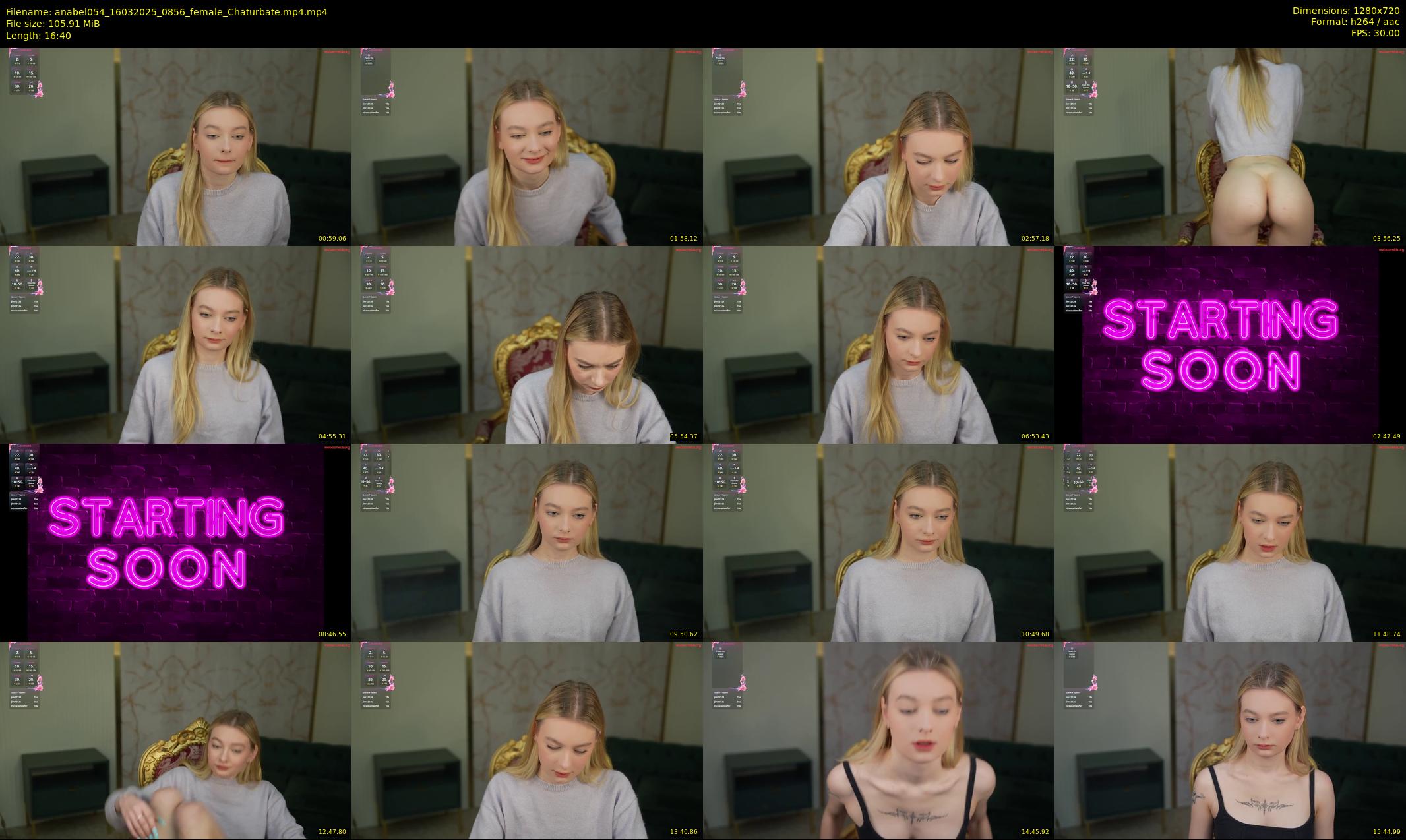anabel054 — 17 minute Chaturbate female cam show recording, 720p, Mar 16, 2025