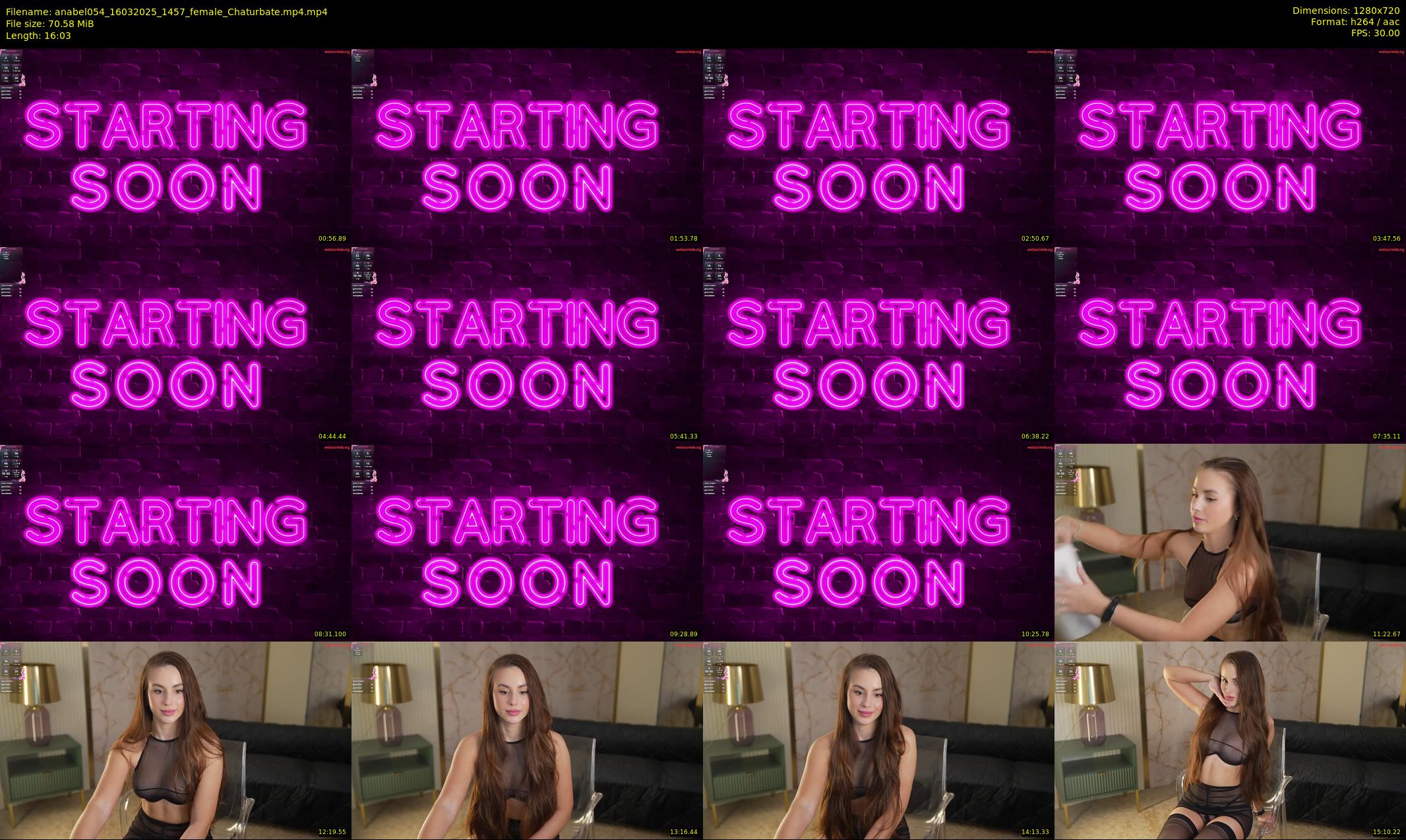 anabel054 — 17 minute Chaturbate female cam show recording, 720p, Mar 16, 2025