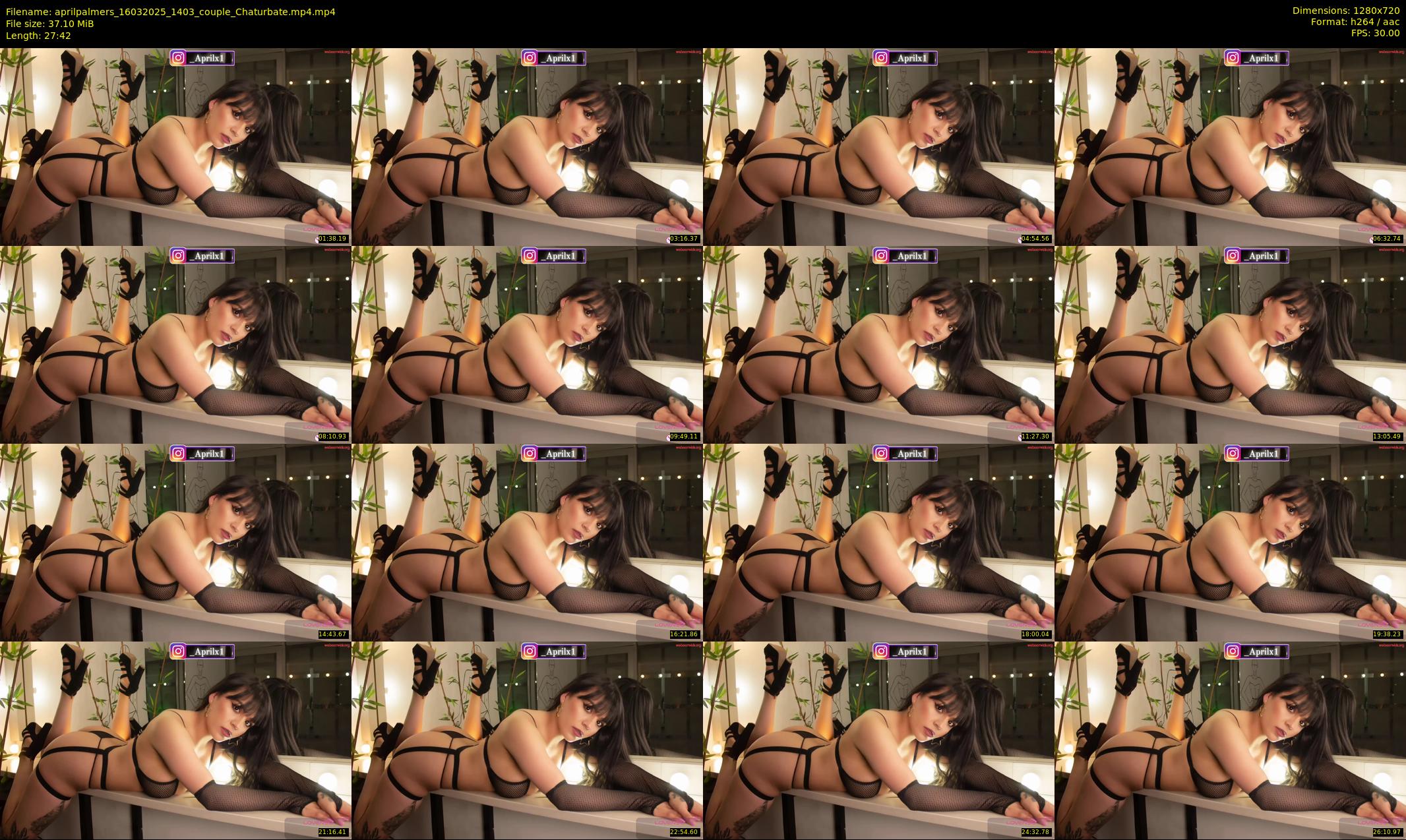 aprilpalmers — 28 minute Chaturbate female cam show recording, 720p, Mar 16, 2025