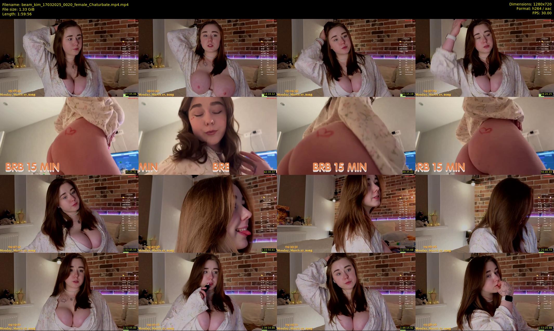 beam_kim — 120 minute Chaturbate female cam show recording, 720p, Mar 17, 2025