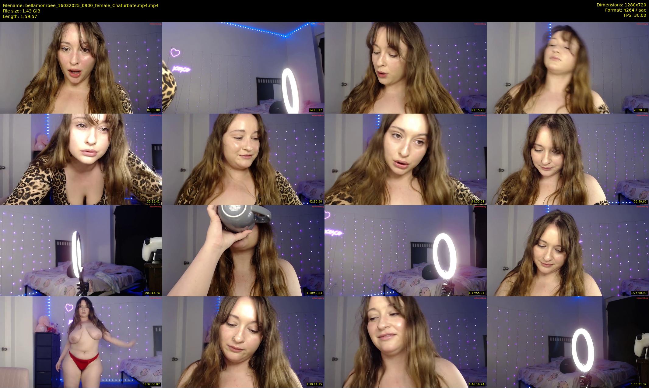 bellamonroee — 120 minute Chaturbate female cam show recording, 720p, Mar 16, 2025