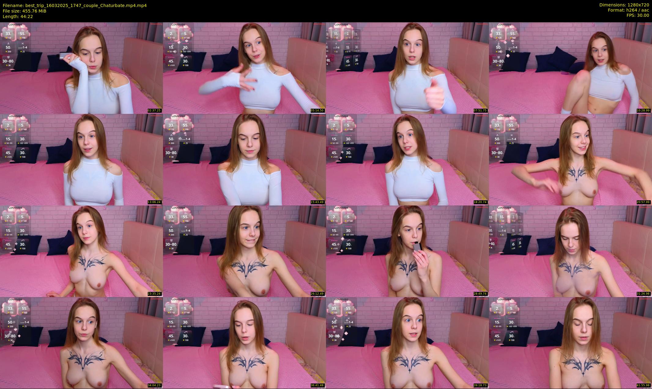 best_trip — 45 minute Chaturbate couple cam show recording, 720p, Mar 16, 2025