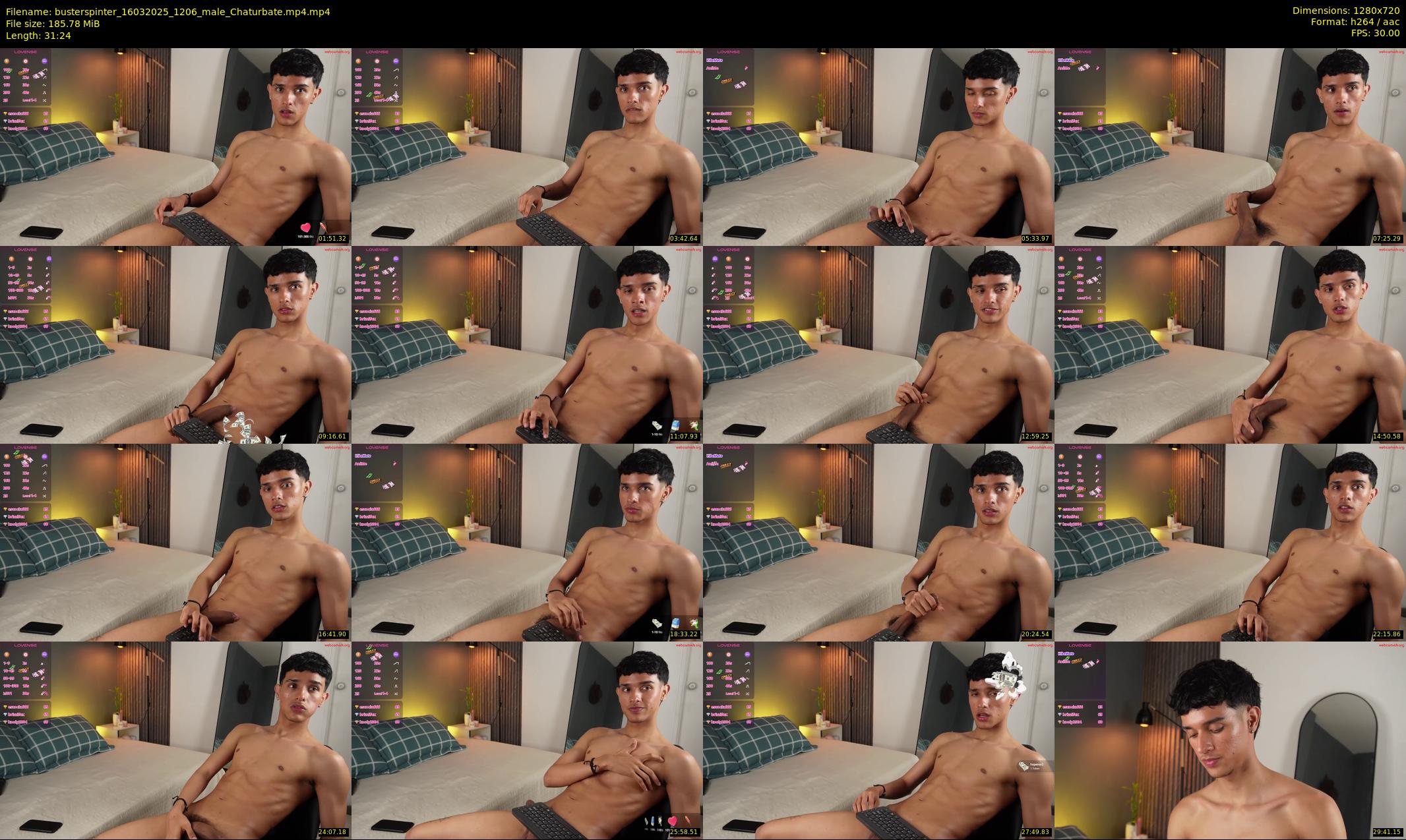 busterspinter — 32 minute Chaturbate male cam show recording, 720p, Mar 16, 2025