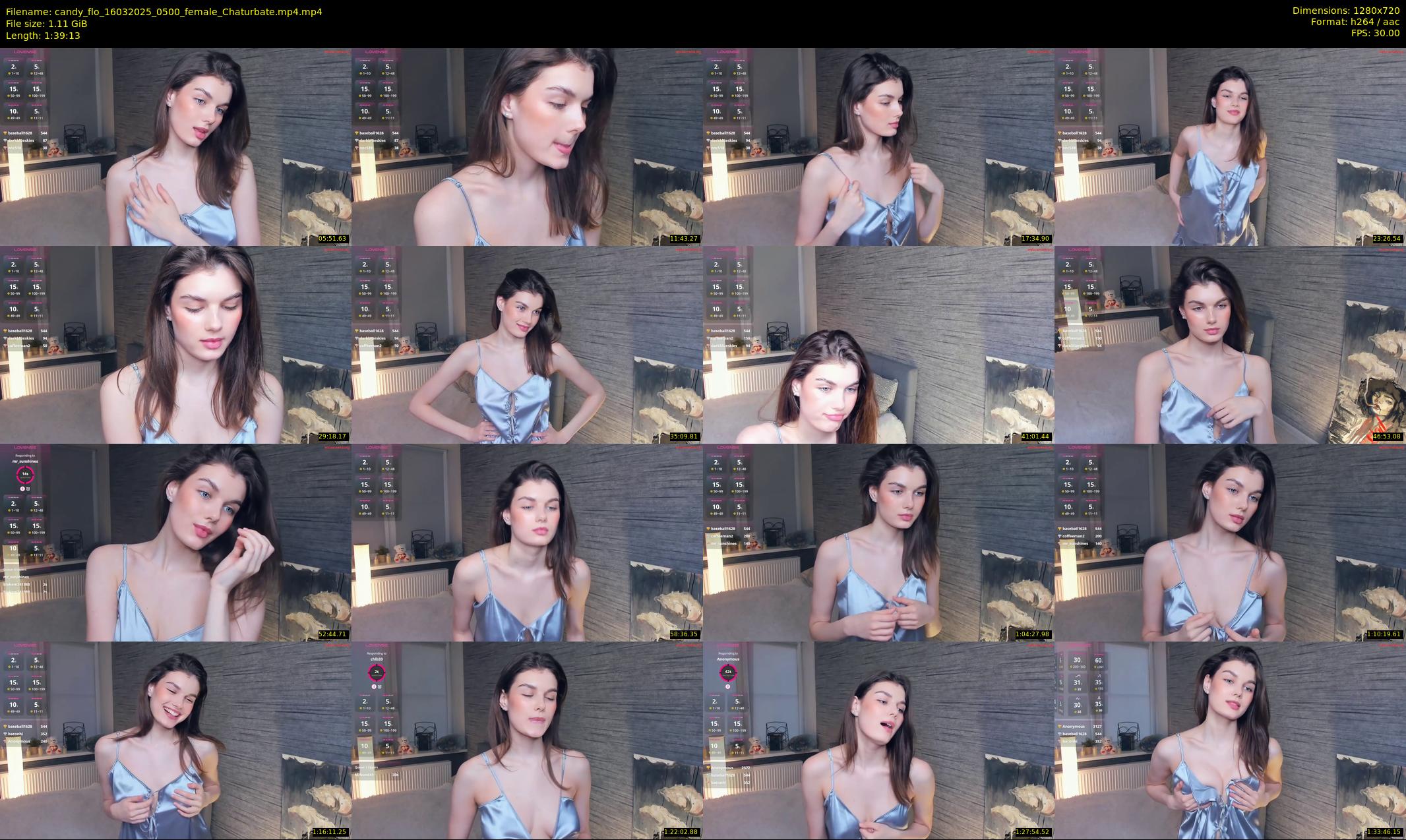 candy_flo — 100 minute Chaturbate female cam show recording, 720p, Mar 16, 2025