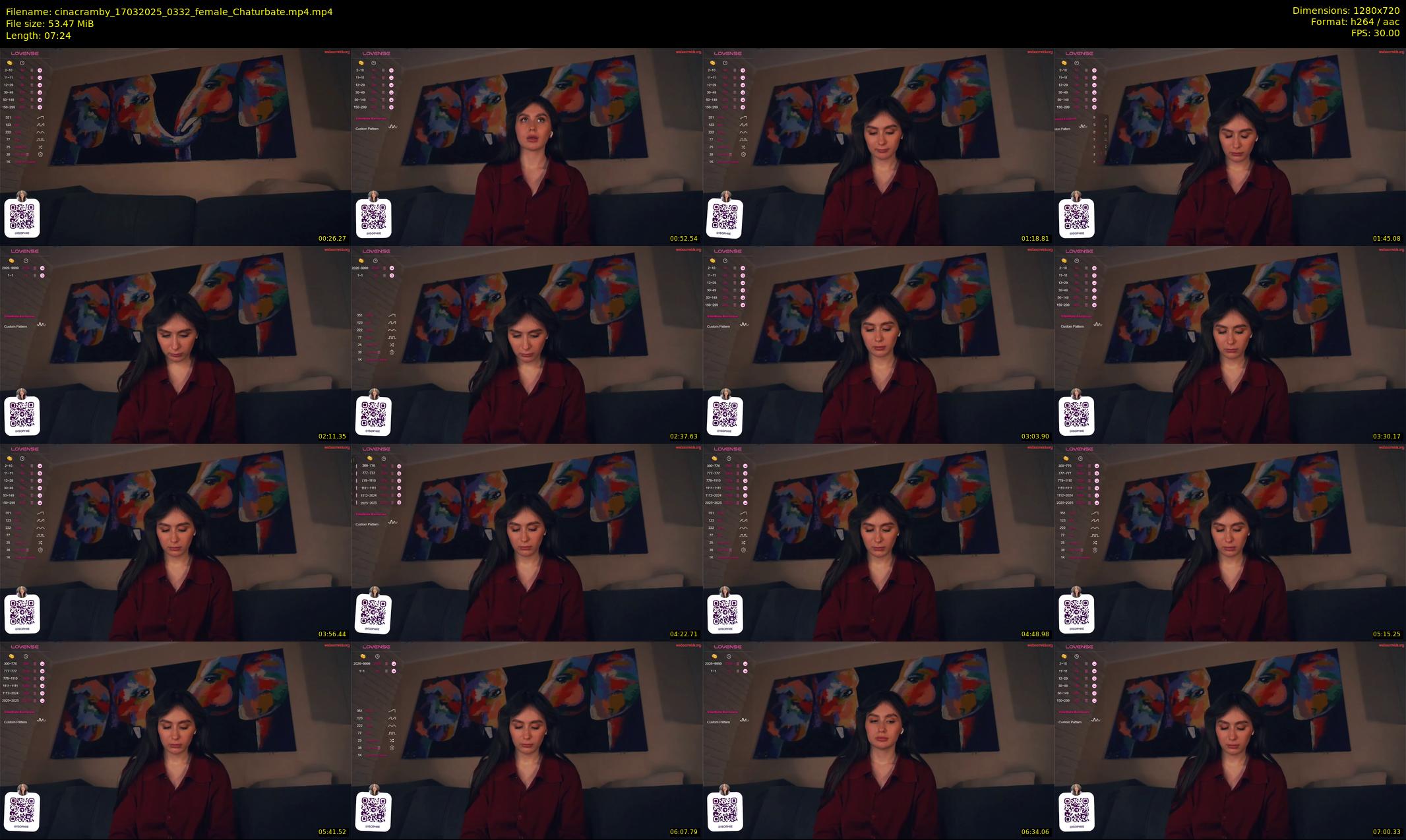 cinacramby — 8 minute Chaturbate female cam show recording, 720p, Mar 17, 2025