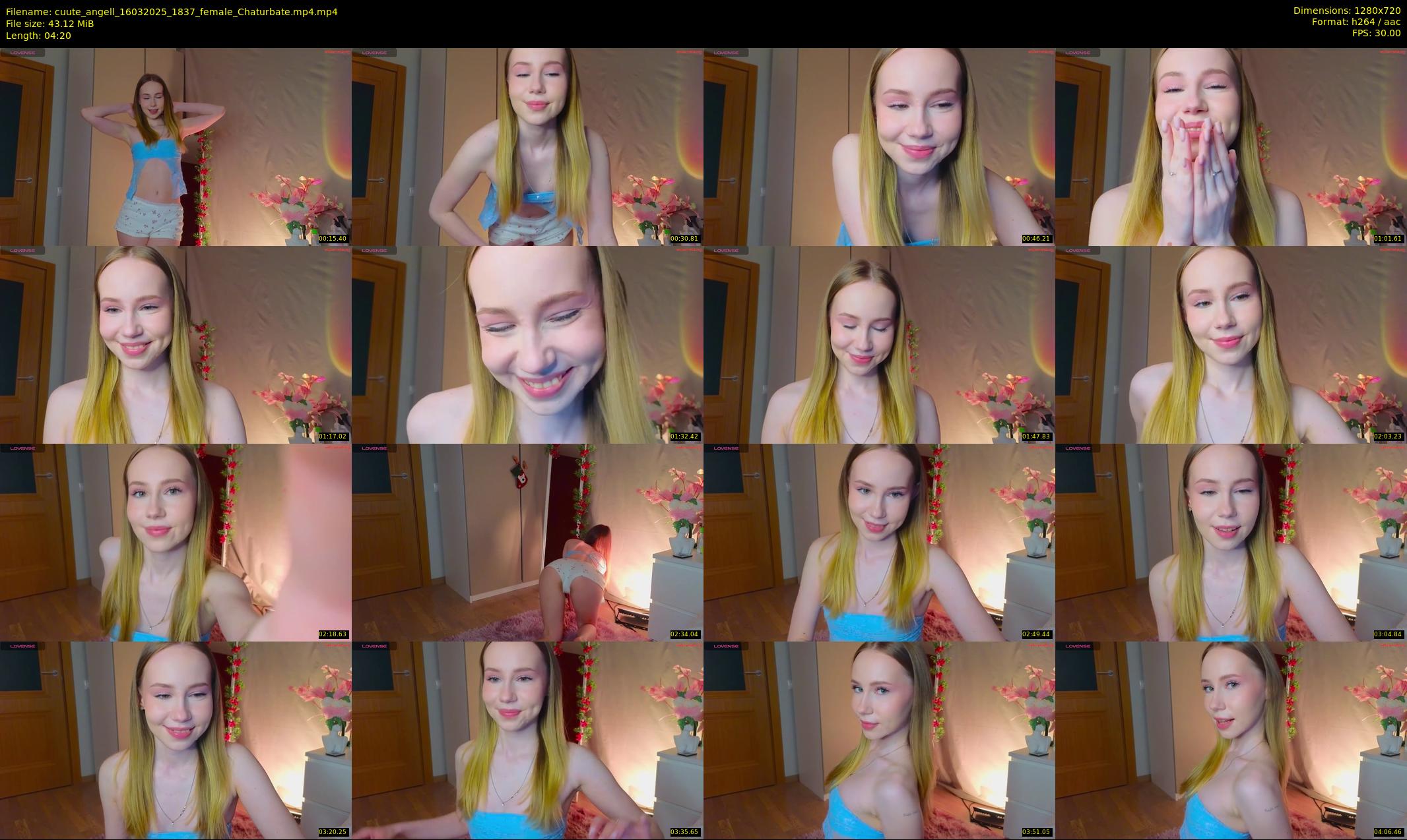 cuute_angell — 5 minute Chaturbate female cam show recording, 720p, Mar 16, 2025