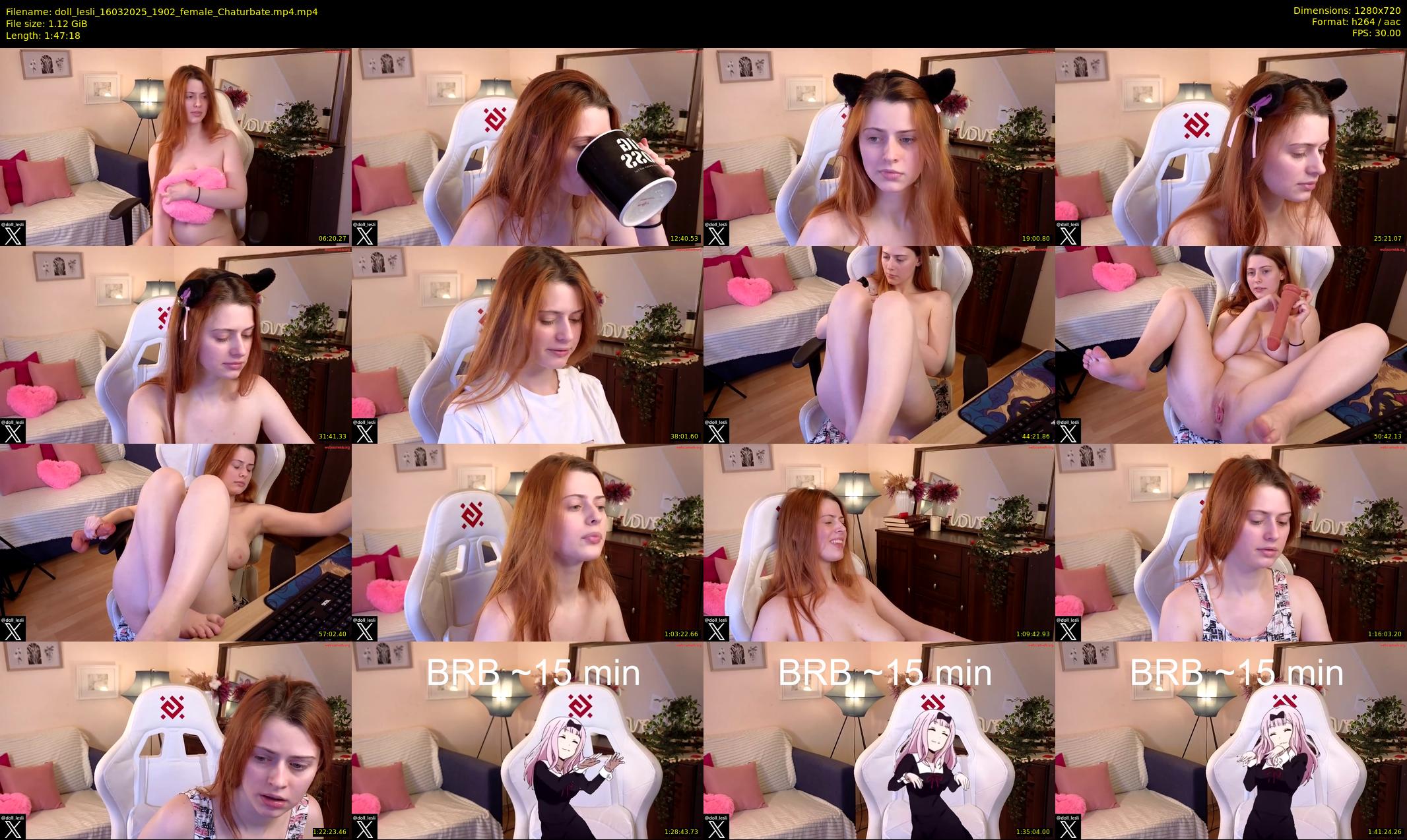 doll_lesli — 108 minute Chaturbate female cam show recording, 720p, Mar 16, 2025
