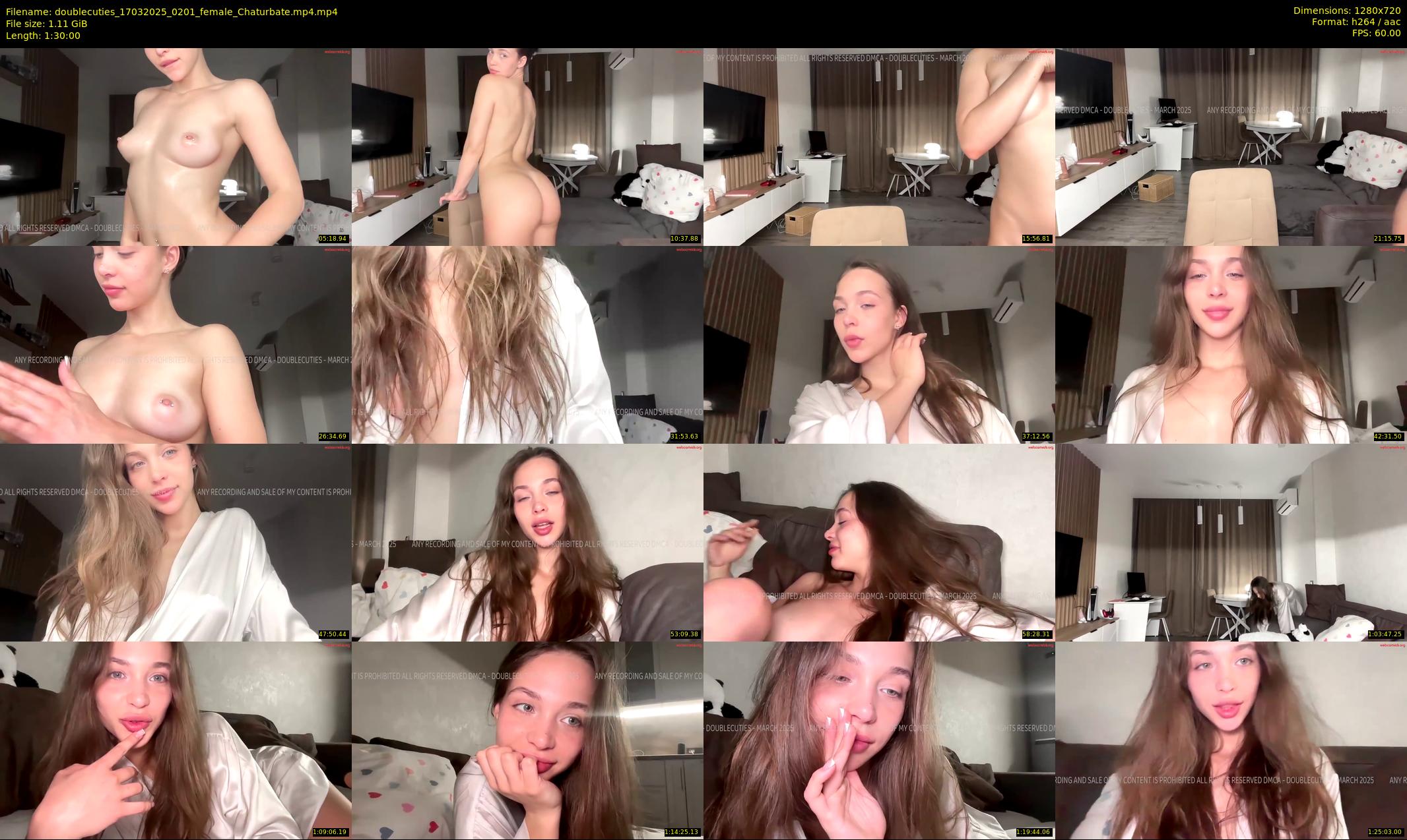 doublecuties — 90 minute Chaturbate couple cam show recording, 720p, Mar 17, 2025