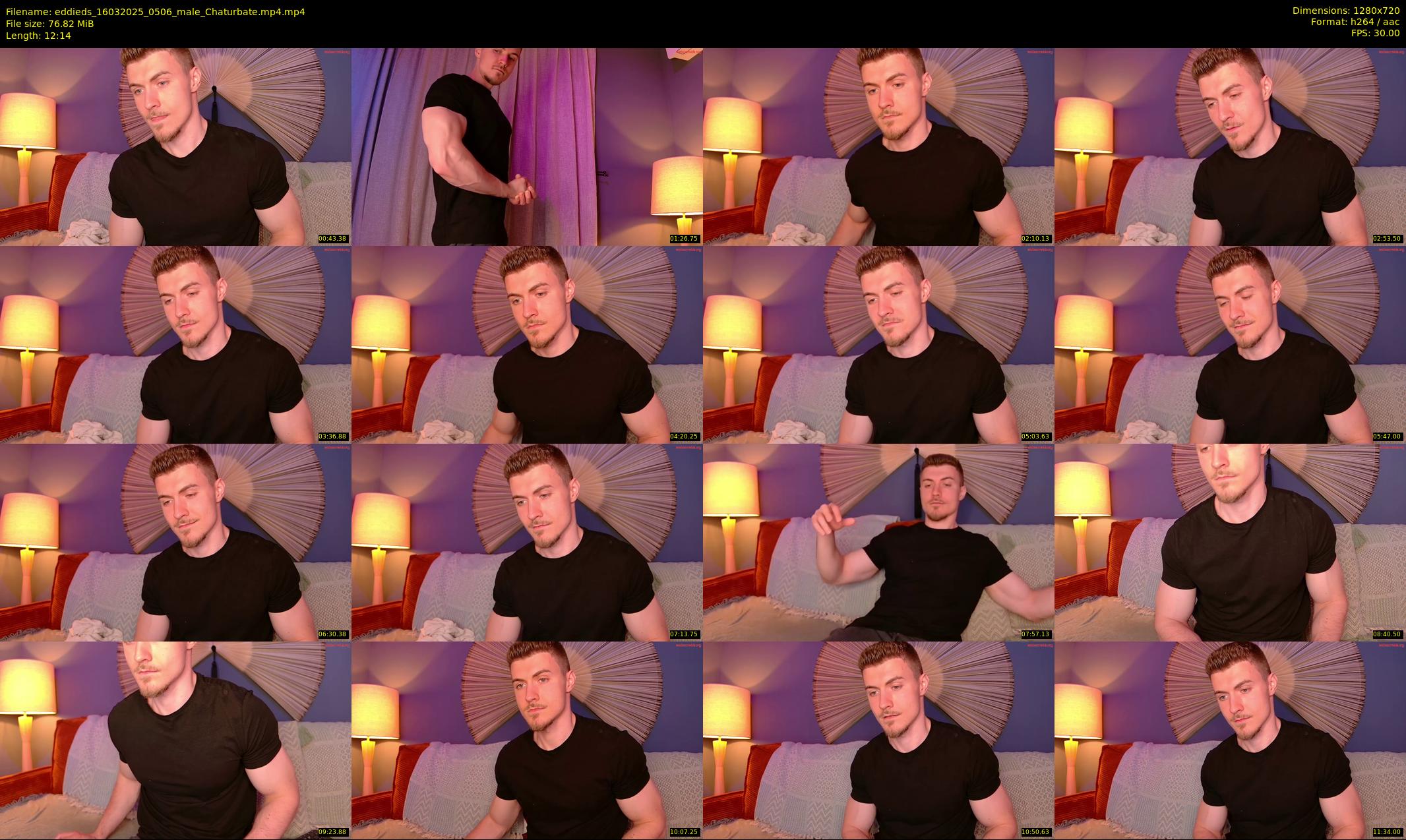 eddieds — 13 minute Chaturbate male cam show recording, 720p, Mar 16, 2025
