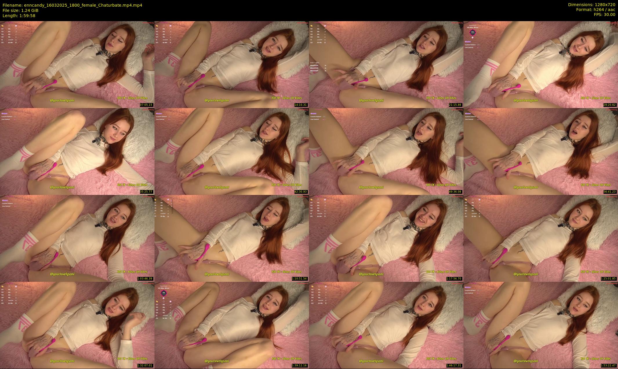 enncandy — 120 minute Chaturbate female cam show recording, 720p, Mar 16, 2025