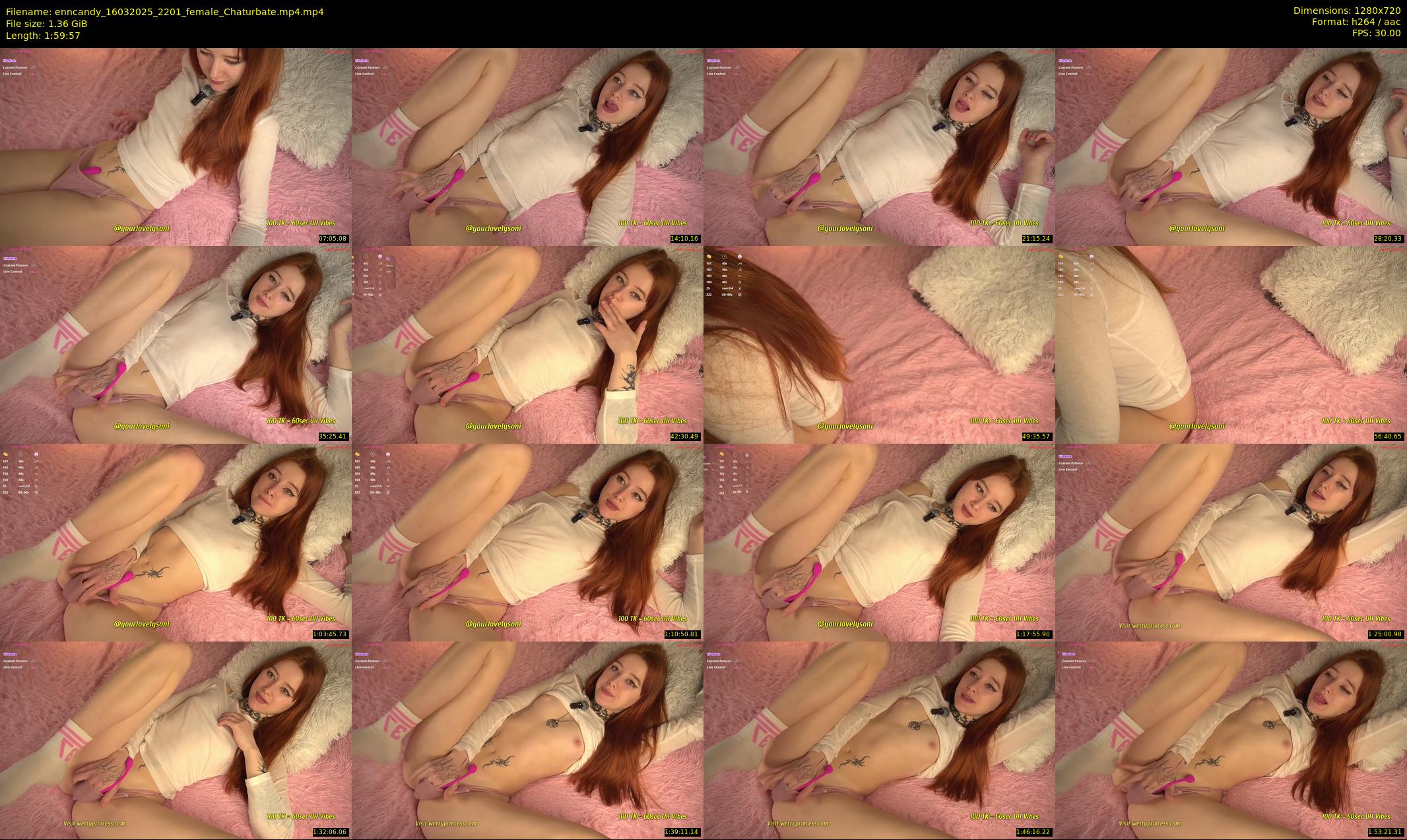 enncandy — 120 minute Chaturbate female cam show recording, 720p, Mar 16, 2025