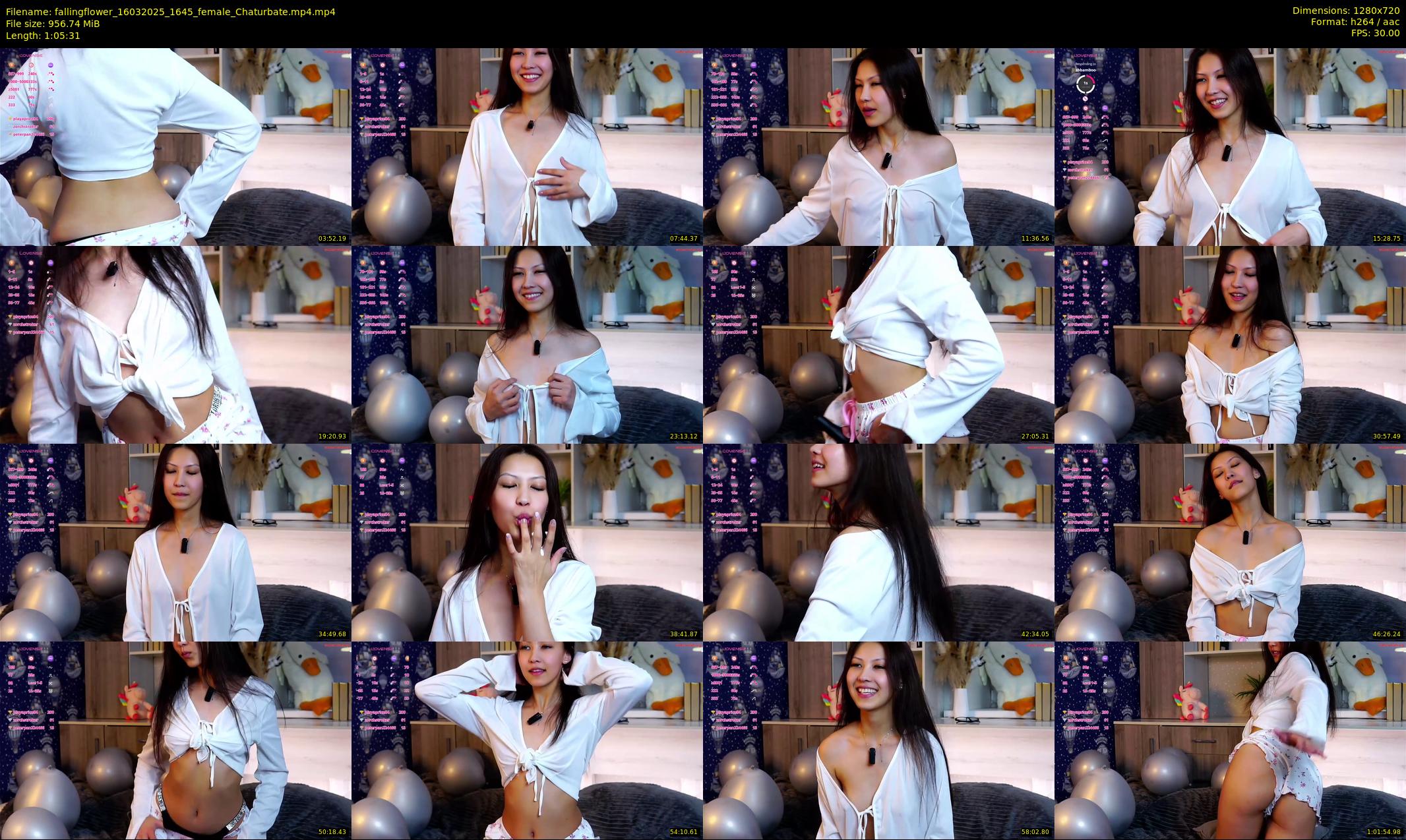fallingflower — 66 minute Chaturbate female cam show recording, 720p, Mar 16, 2025