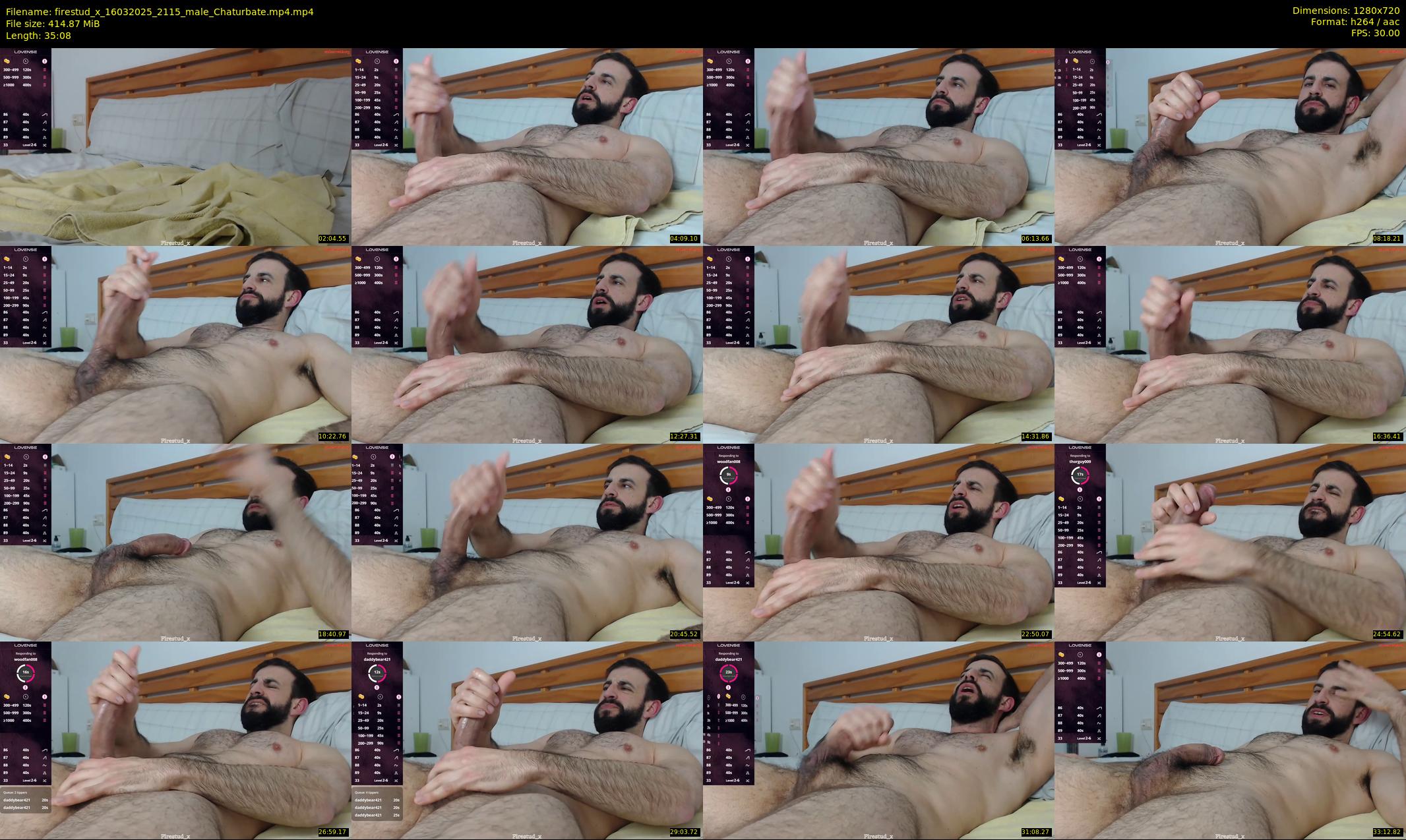 firestud_x — 36 minute Chaturbate male cam show recording, 720p, Mar 16, 2025
