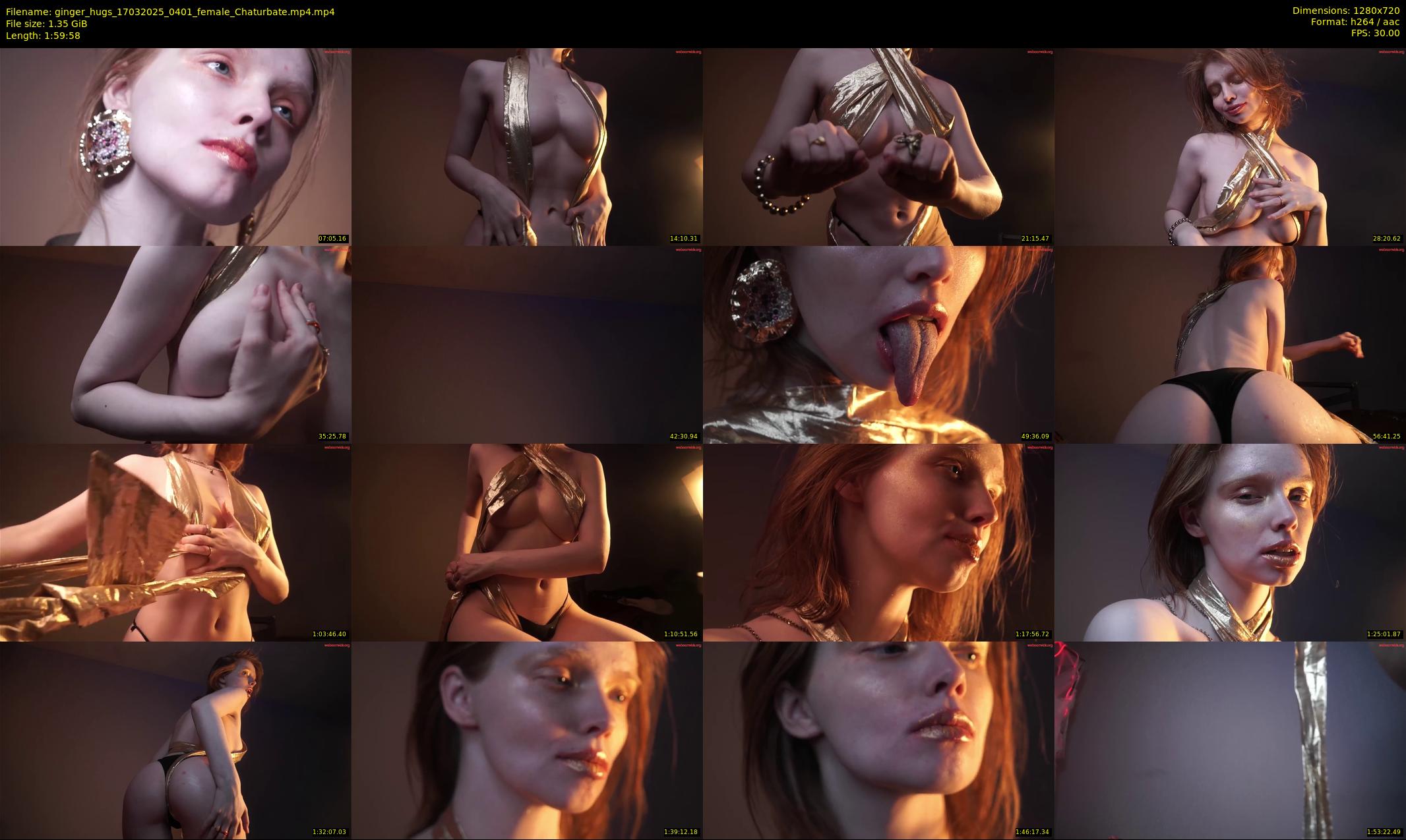 ginger_hugs — 120 minute Chaturbate female cam show recording, 720p, Mar 17, 2025