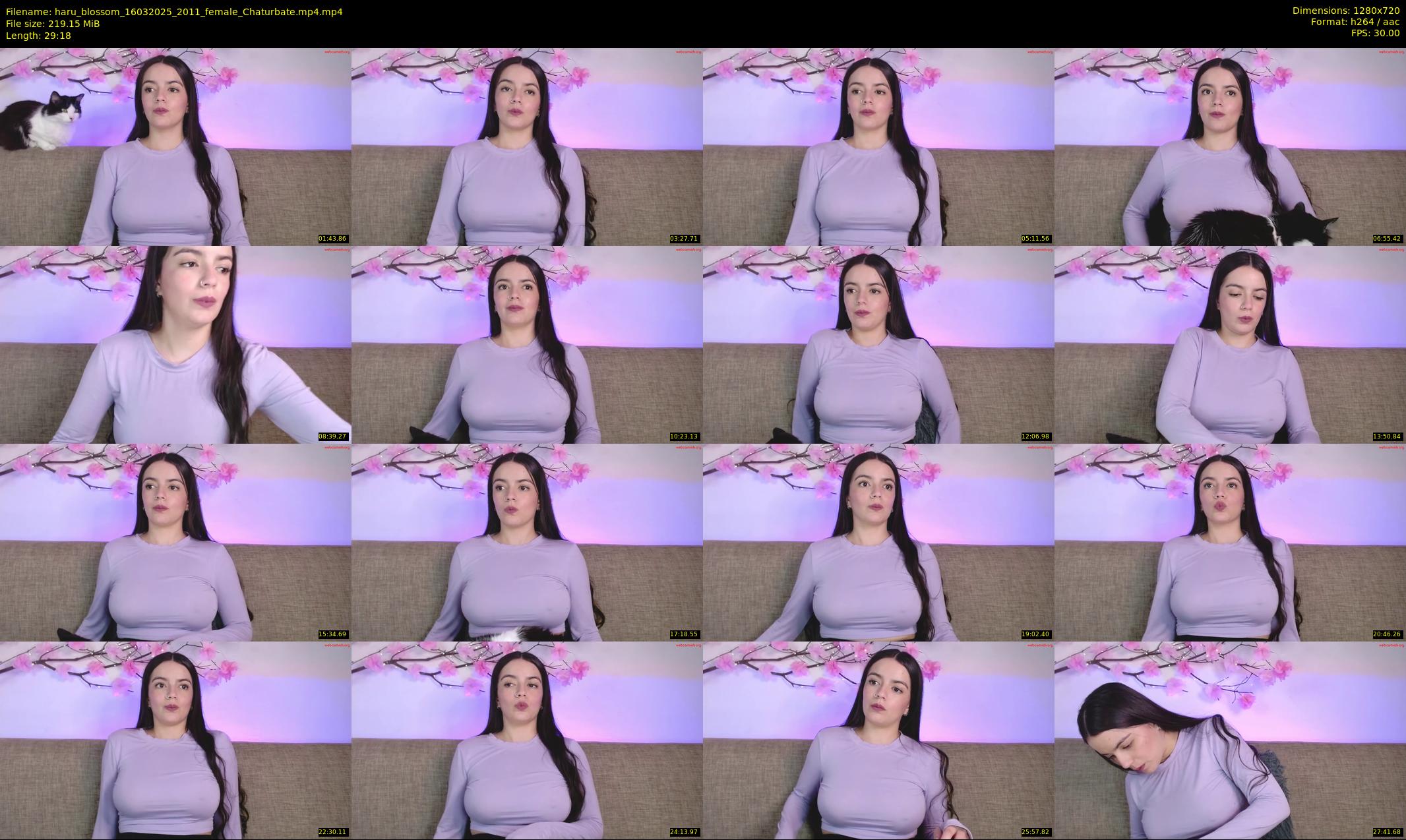haru_blossom — 30 minute Chaturbate female cam show recording, 720p, Mar 16, 2025