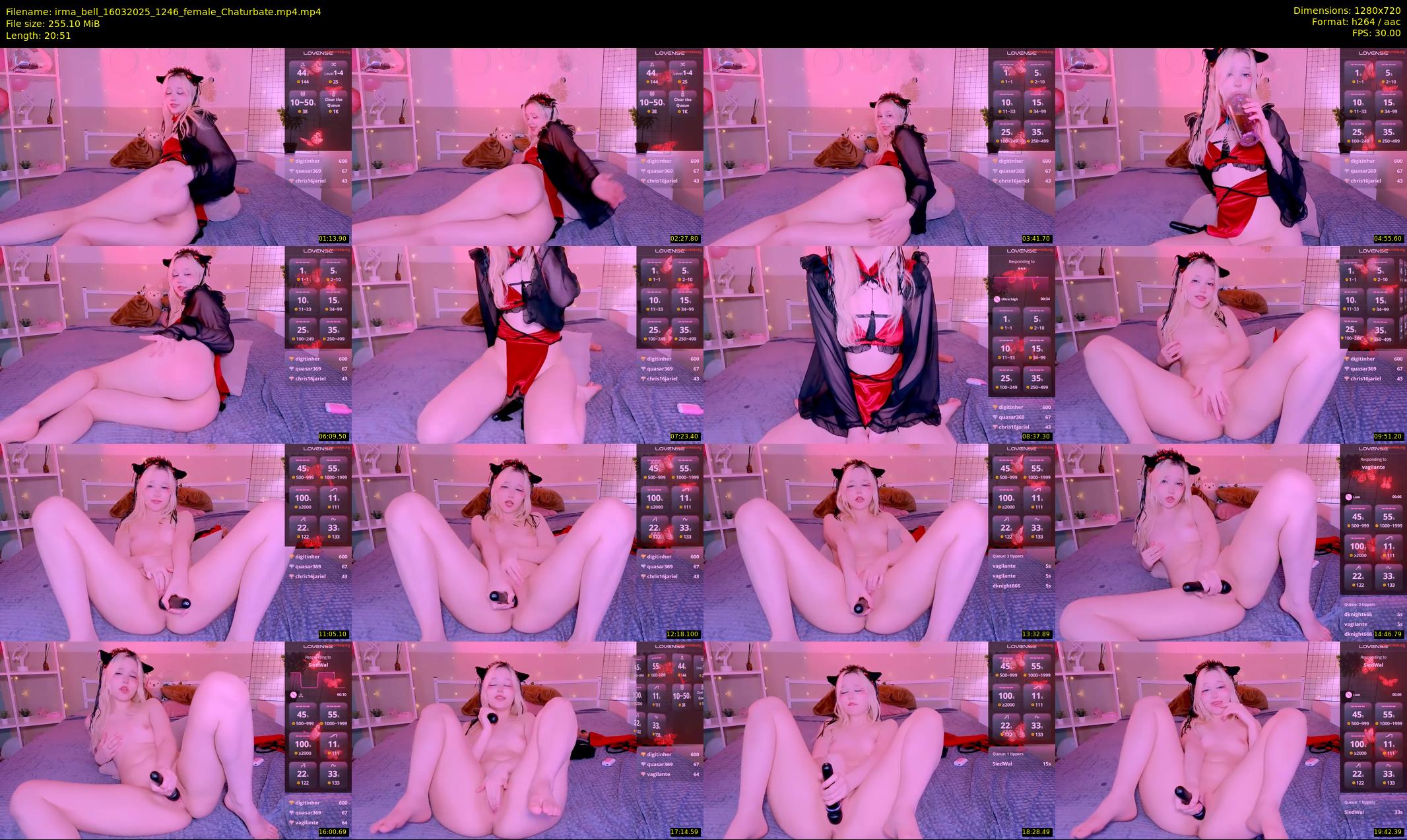 irma_bell — 21 minute Chaturbate female cam show recording, 720p, Mar 16, 2025